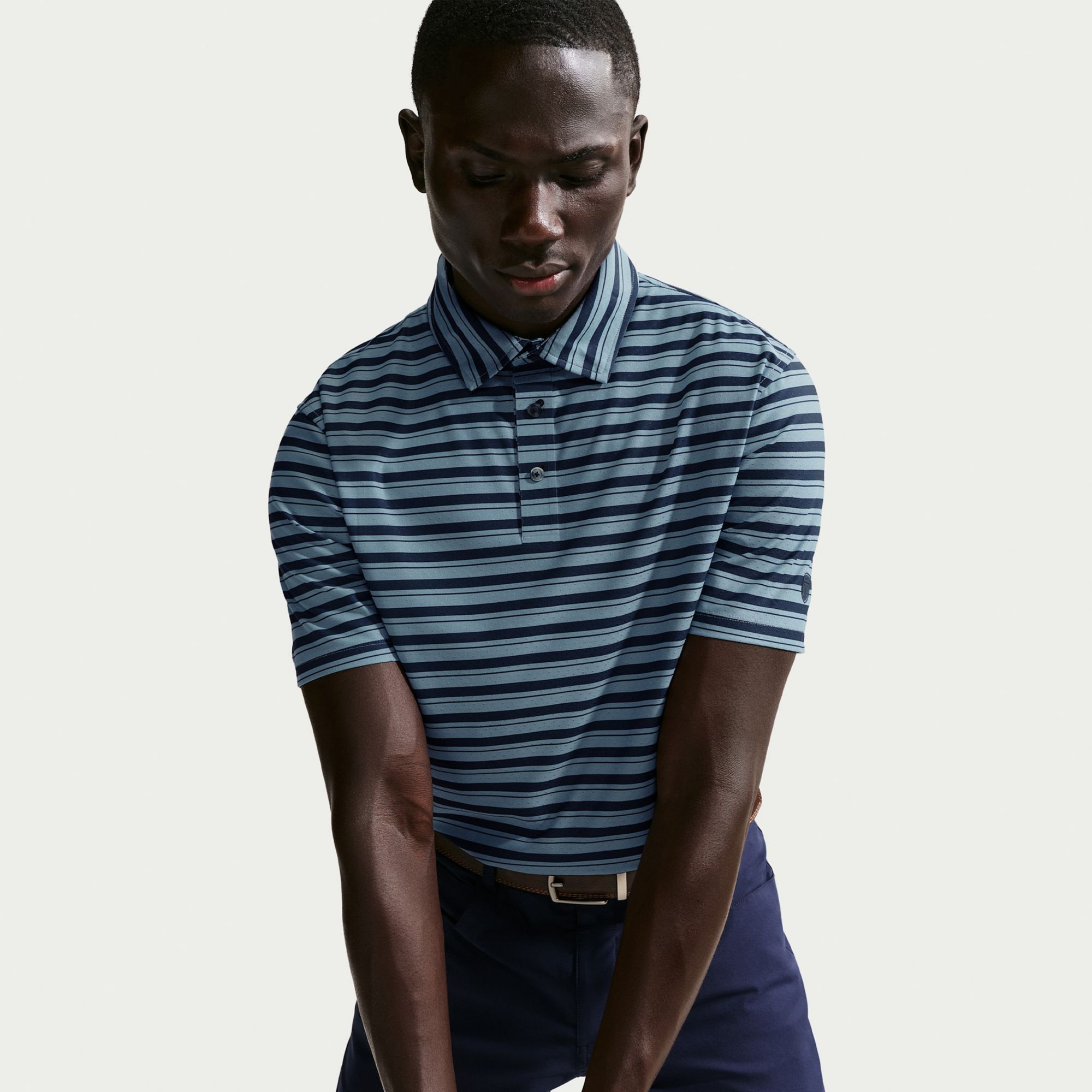 Nike Men's Tailored Performance Dri-FIT Stripe Short Sleeve Golf Polo product image