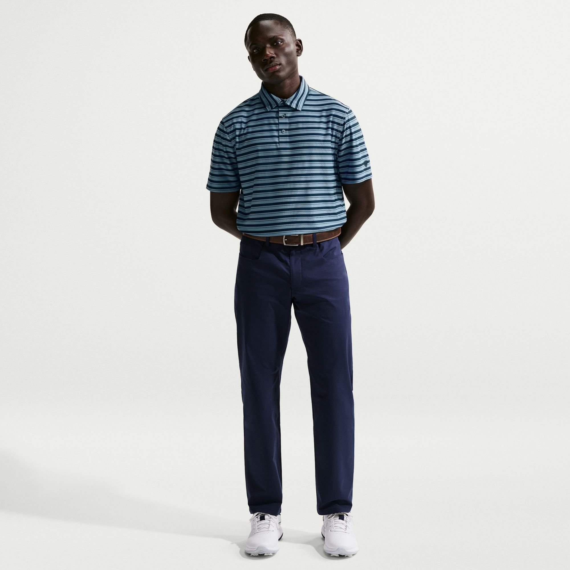 Nike Men's Tailored Performance Dri-FIT Stripe Short Sleeve Golf Polo product image