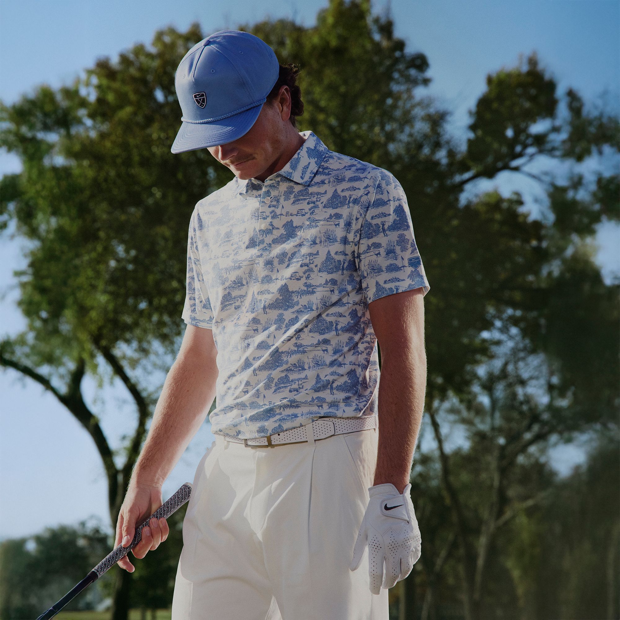 Nike Men's Tailored Performance Dri-FIT Golf Course Printed Golf Polo product image