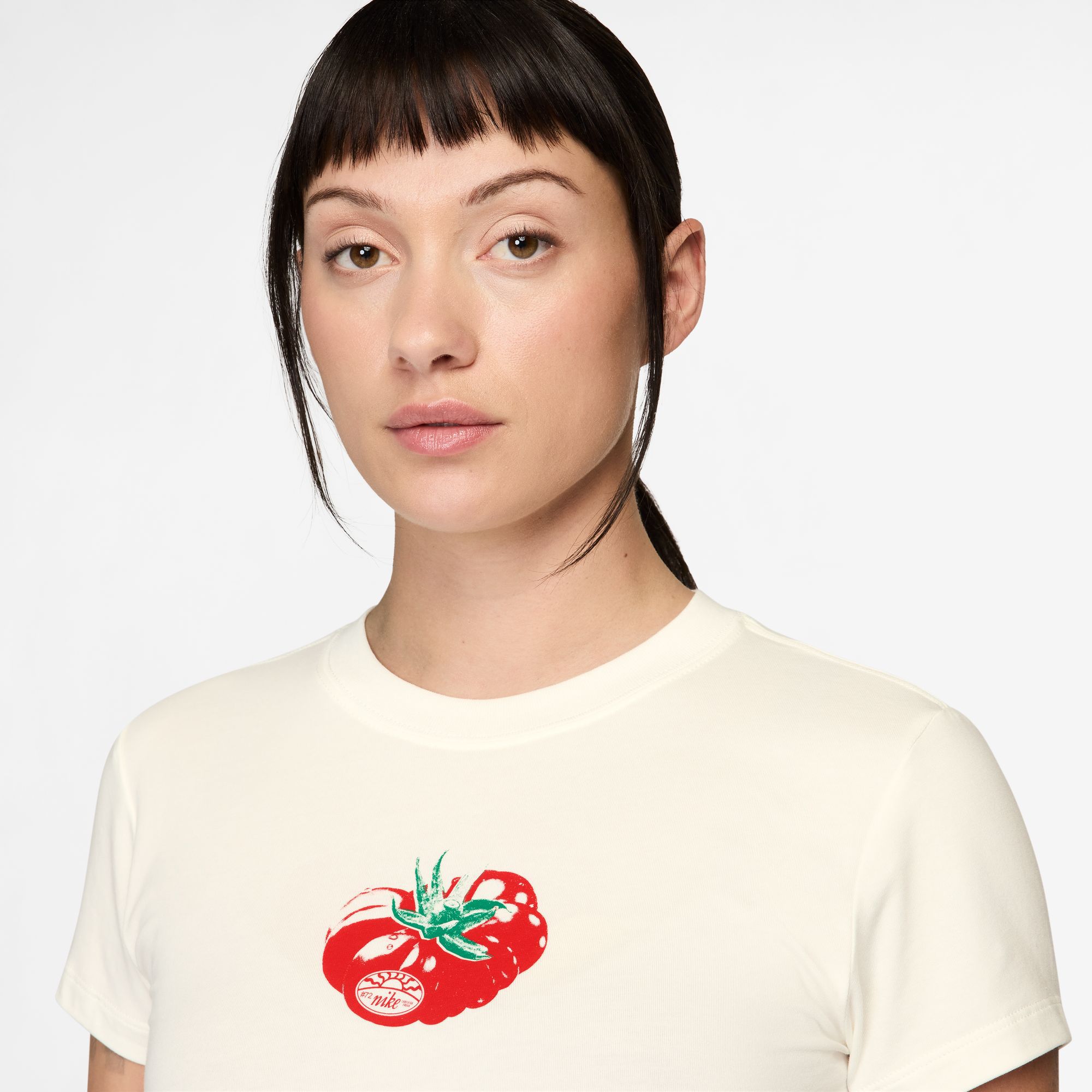 Nike Women's Sportswear Chill Knit Slim Tomato Cropped T-Shirt product image