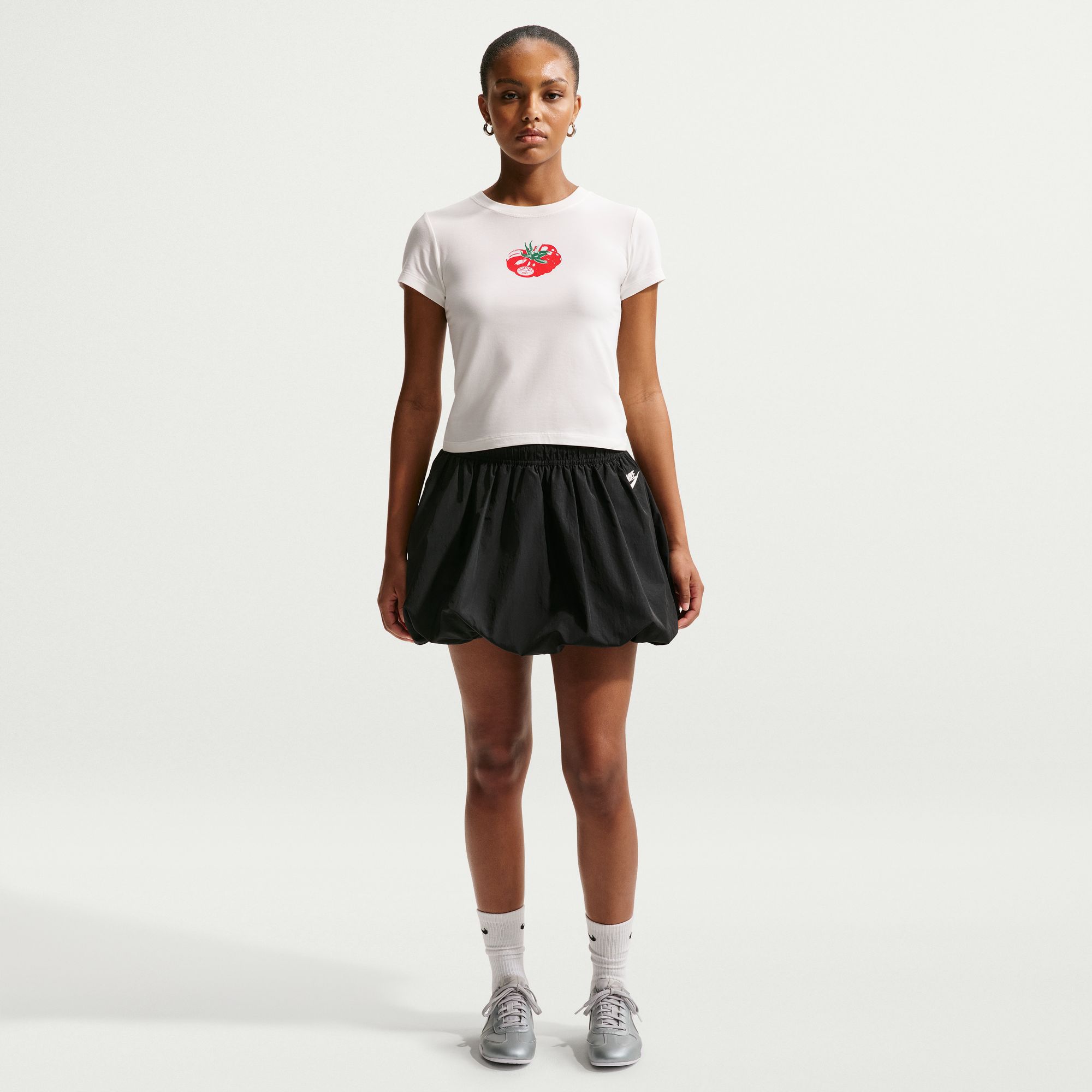 Nike Women's Sportswear Chill Knit Slim Tomato Cropped T-Shirt product image