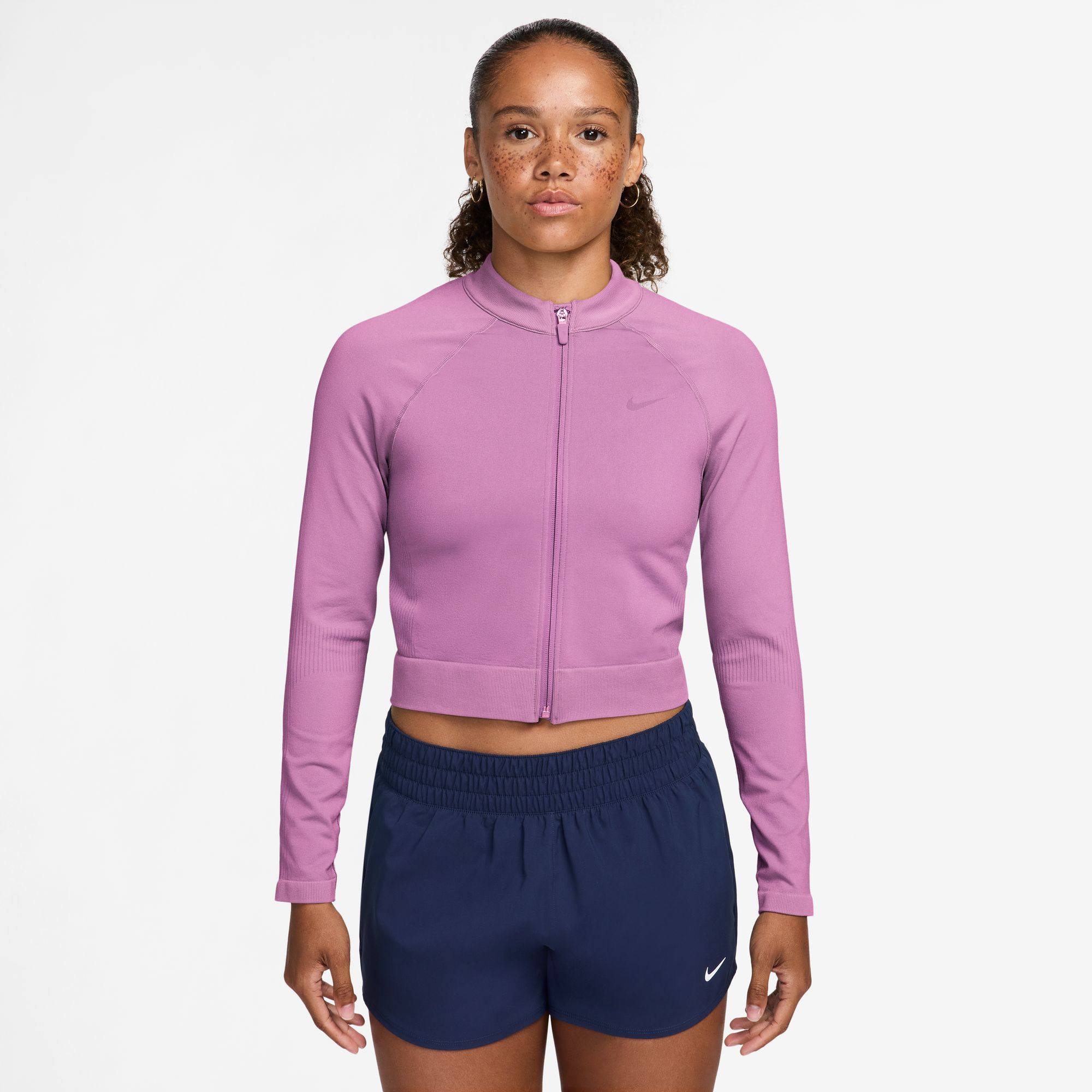Nike Women's Pro Seamless Dri-FIT Full-Zip Mid-Layer Top product image