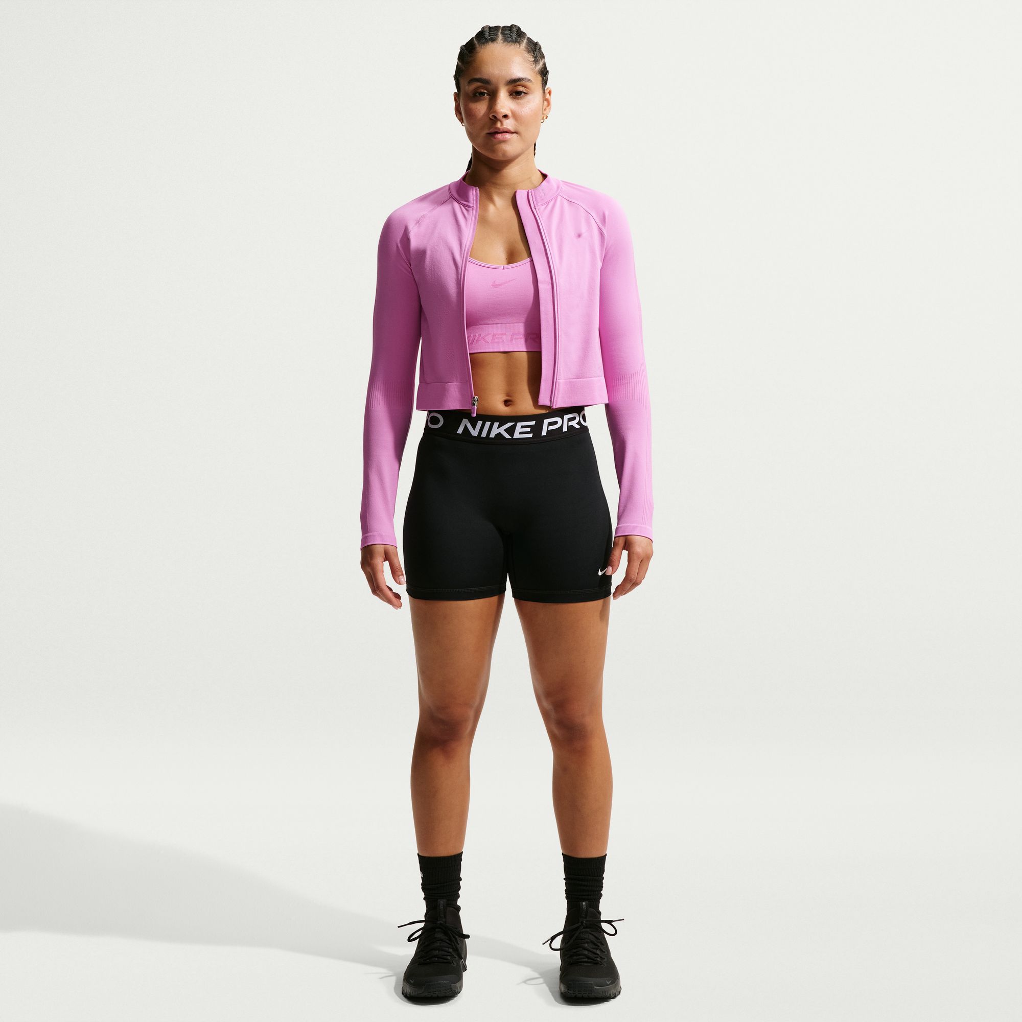 Nike Women's Pro Seamless Dri-FIT Full-Zip Mid-Layer Top product image