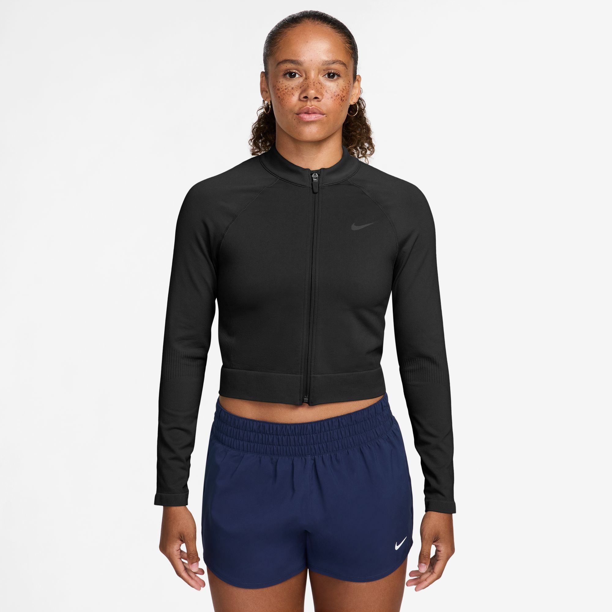 Nike Women's Pro Seamless Dri-FIT Full-Zip Mid-Layer Top product image