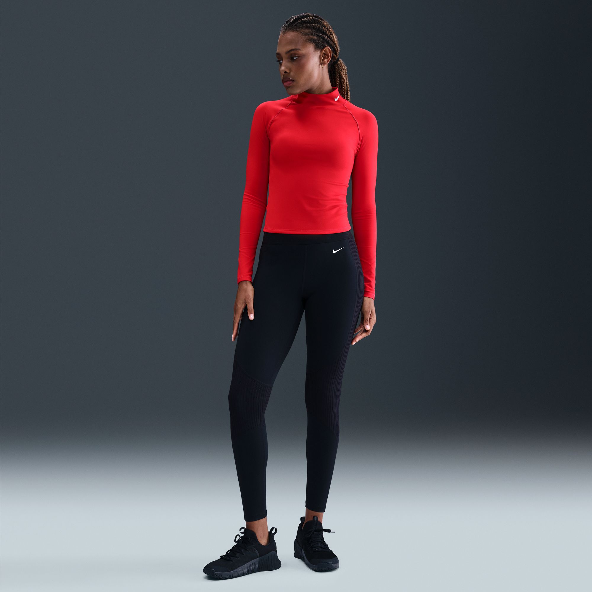 Nike Women's Pro Dri-FIT Fitness Mock-Neck Long-Sleeve Top product image