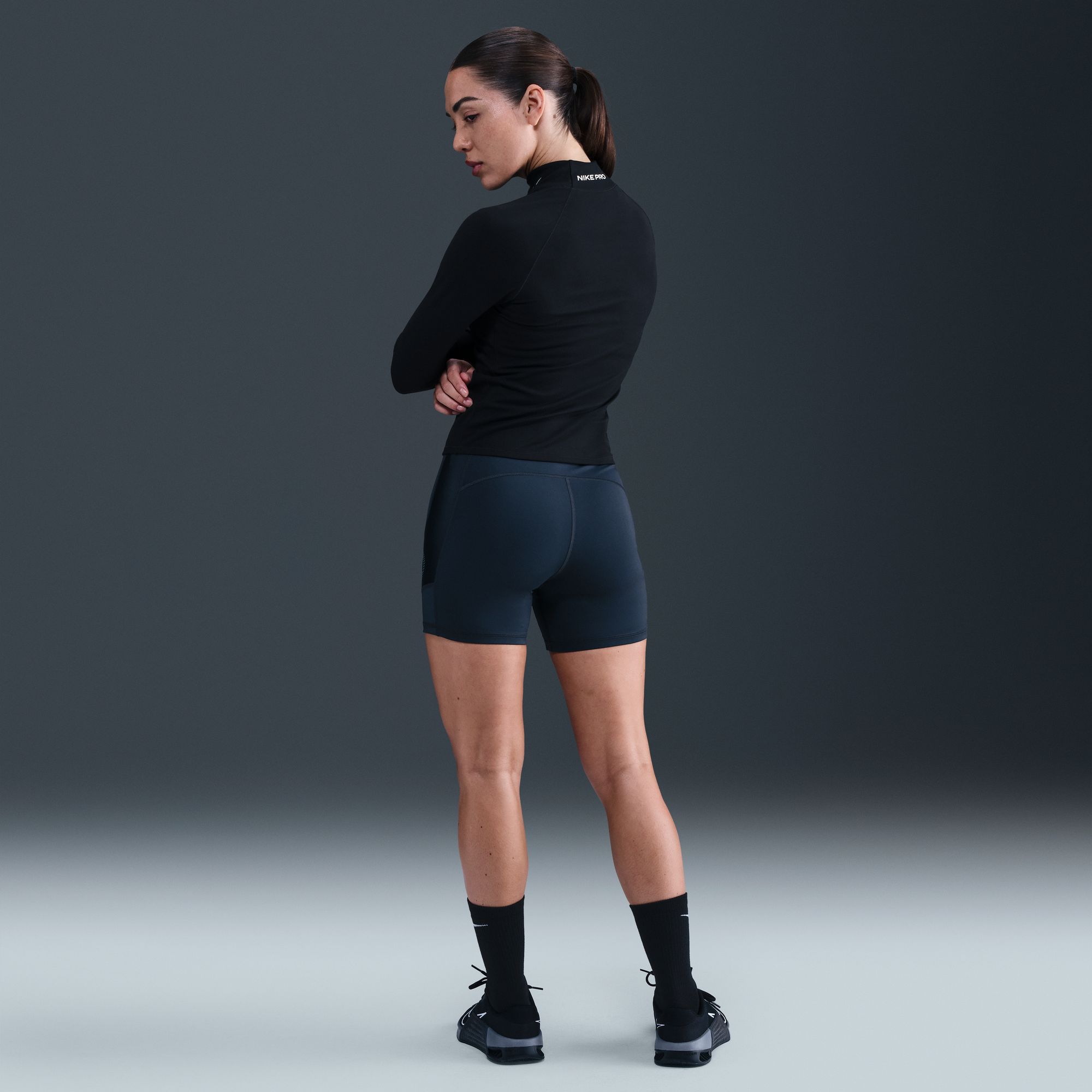 Nike Women's Pro Dri-FIT Fitness Mock-Neck Long-Sleeve Top product image