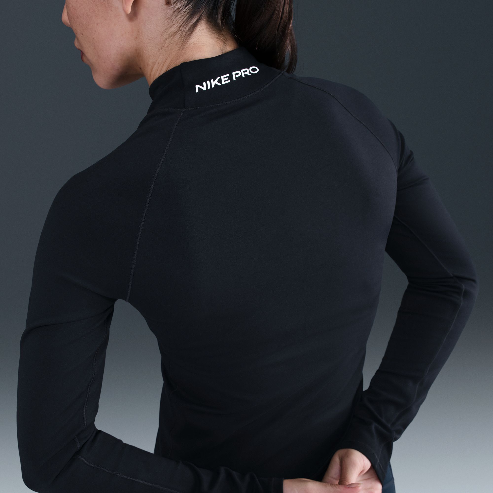 Nike Women's Pro Dri-FIT Fitness Mock-Neck Long-Sleeve Top product image