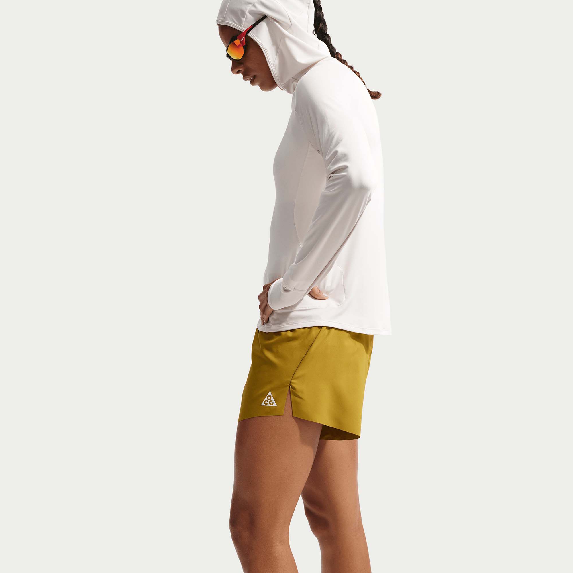 Nike Women's ACG Dri-FIT Mid-Rise Brief-Lined Trail Running 4" Shorts product image