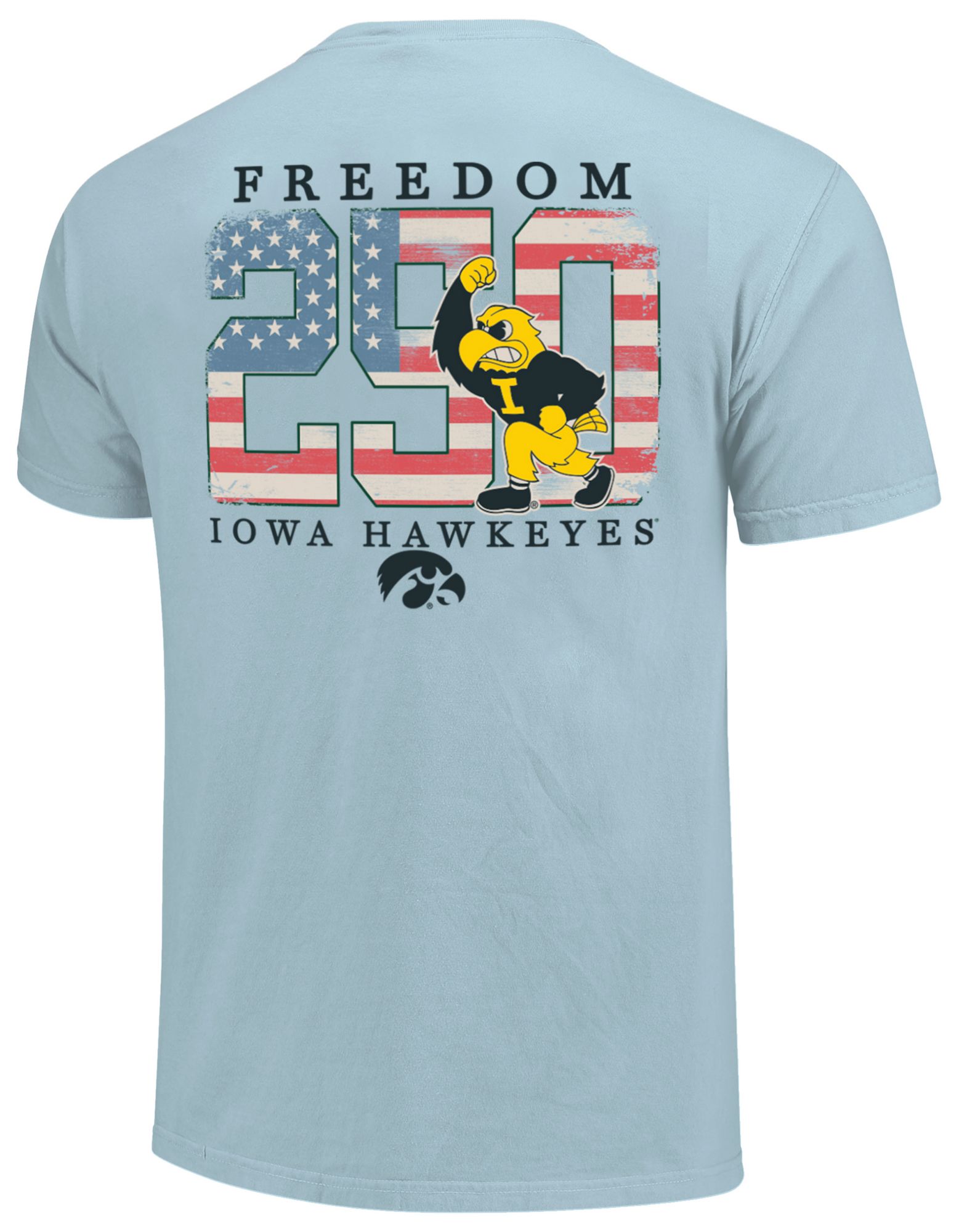 Image One Men's Iowa Hawkeyes Chambray Mascot 250 T-Shirt product image