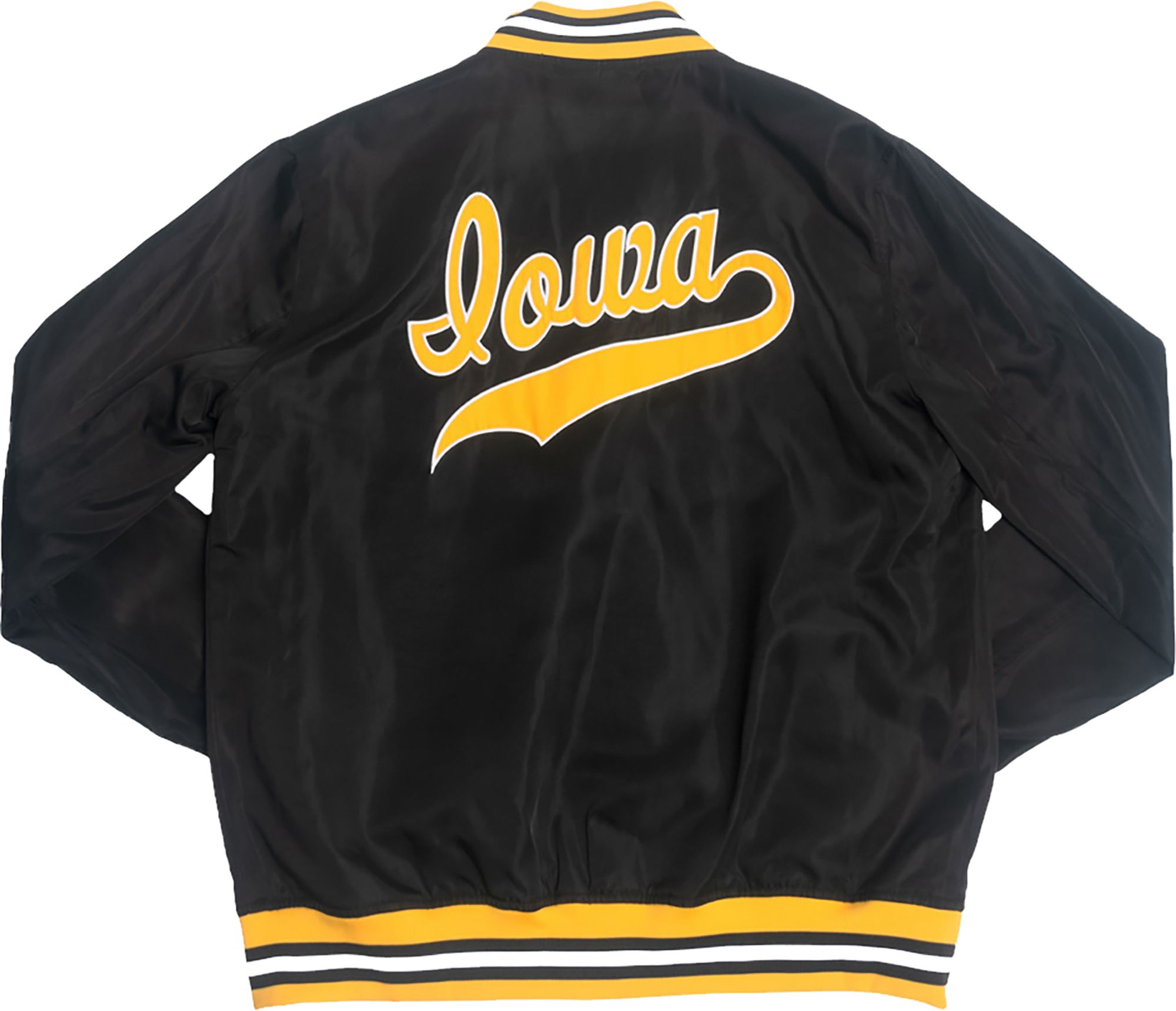 Homefield Men's Iowa Hawkeyes Black Bomber Jacket product image