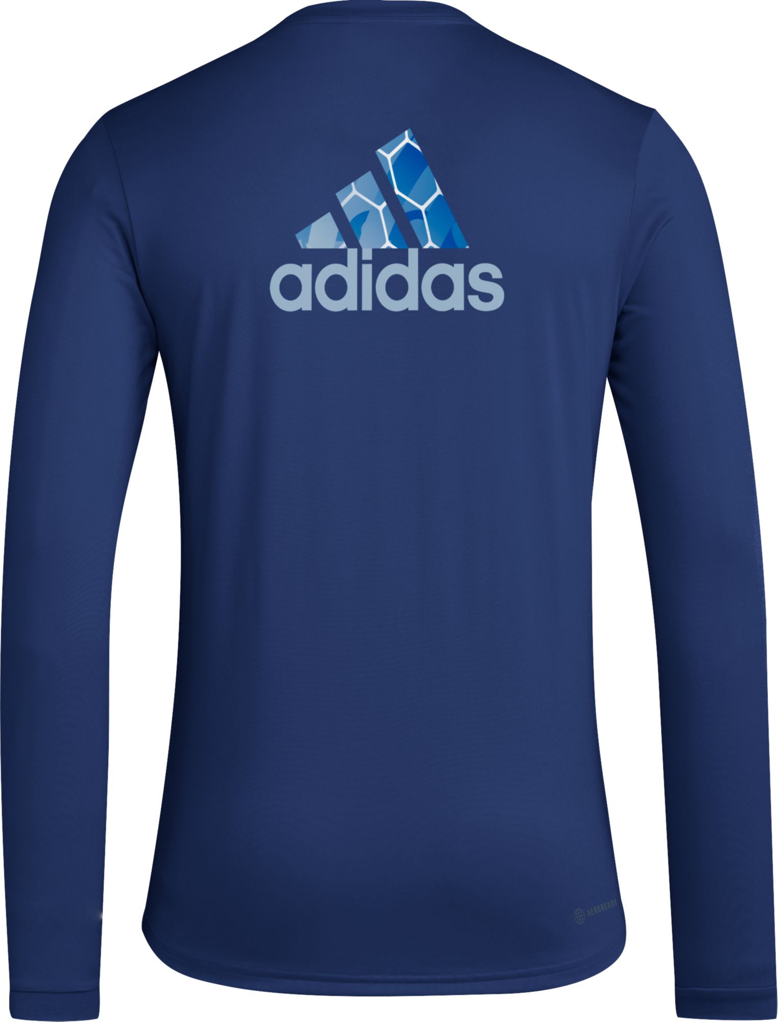 adidas Adult Sporting Kansas City 2024 Local Pop Navy Long Sleeve Shirt product image