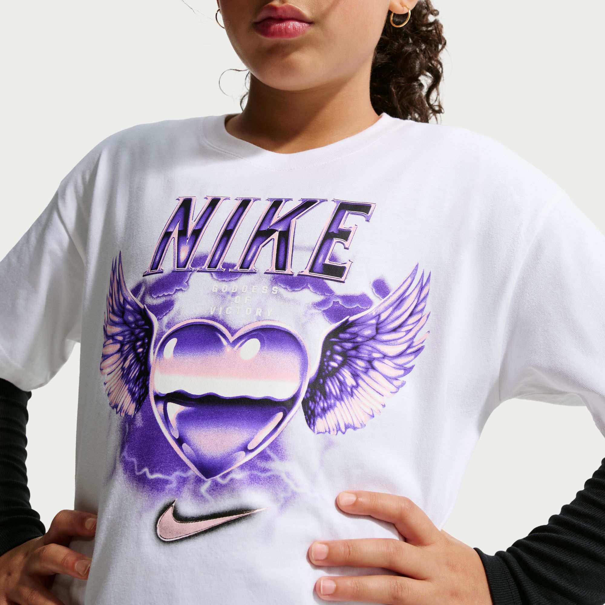 Nike Girls' Sportswear Mystical Heart Graphic T-Shirt product image