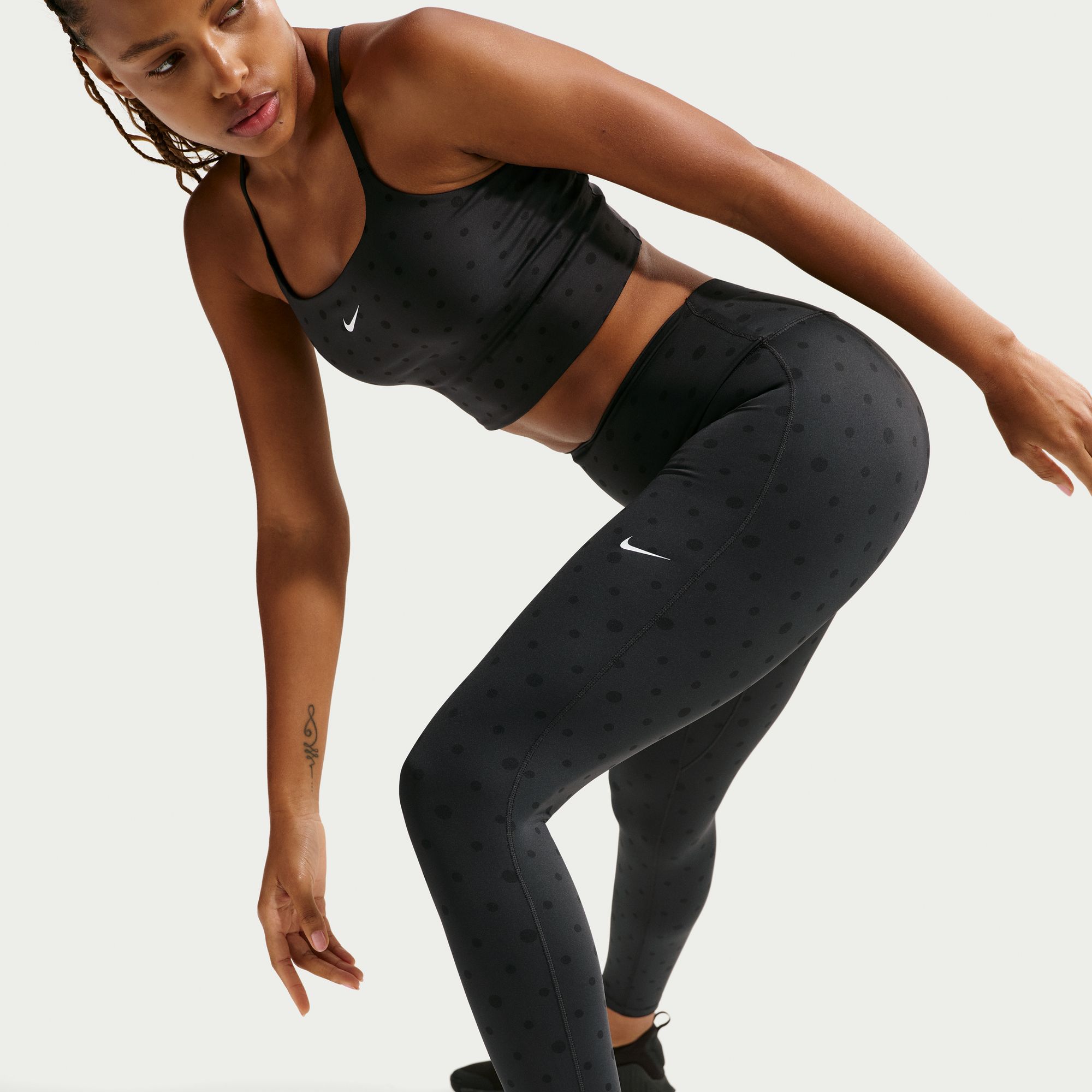 Nike Women's One High-Waisted Polka Dot 7/8 Printed Leggings product image