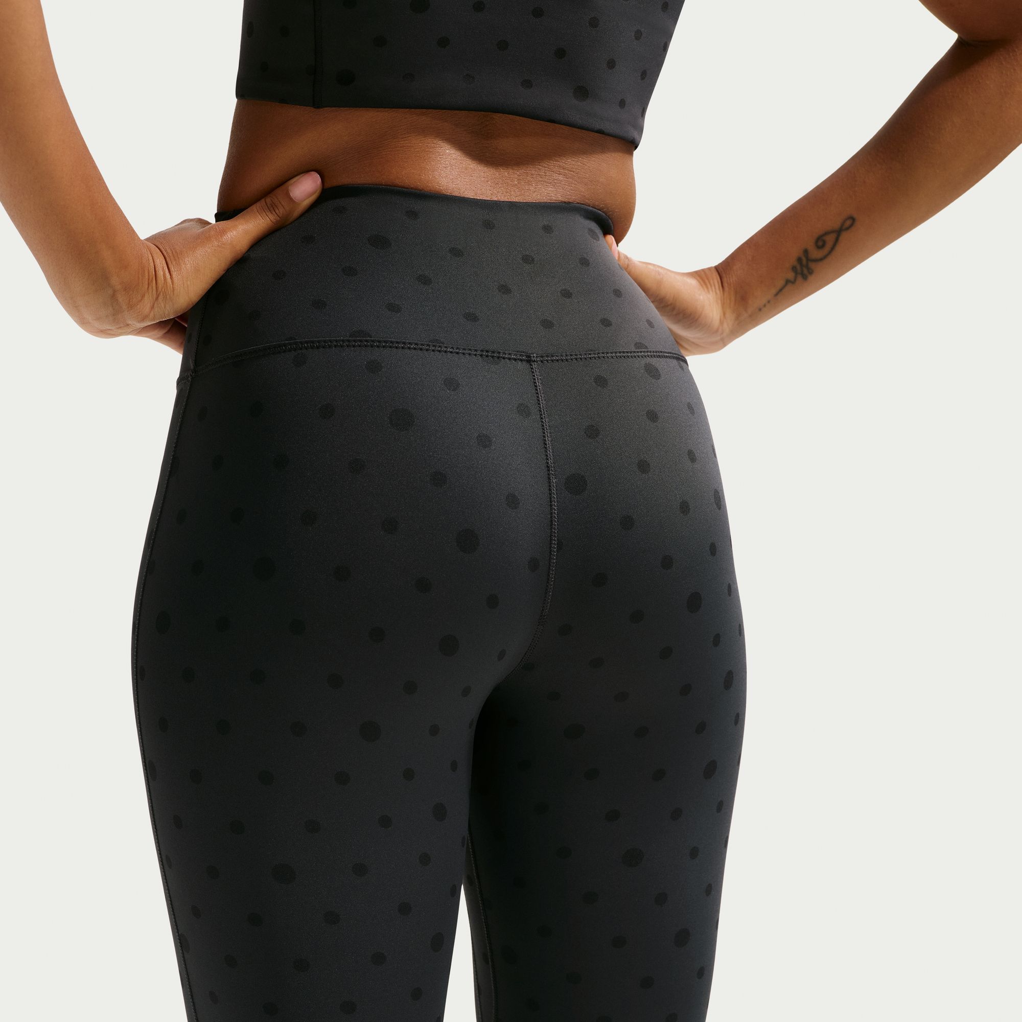 Nike Women's One High-Waisted Polka Dot 7/8 Printed Leggings product image