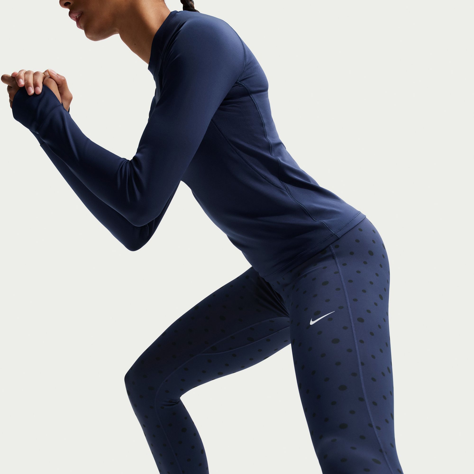 Nike Women's One High-Waisted Polka Dot 7/8 Printed Leggings product image