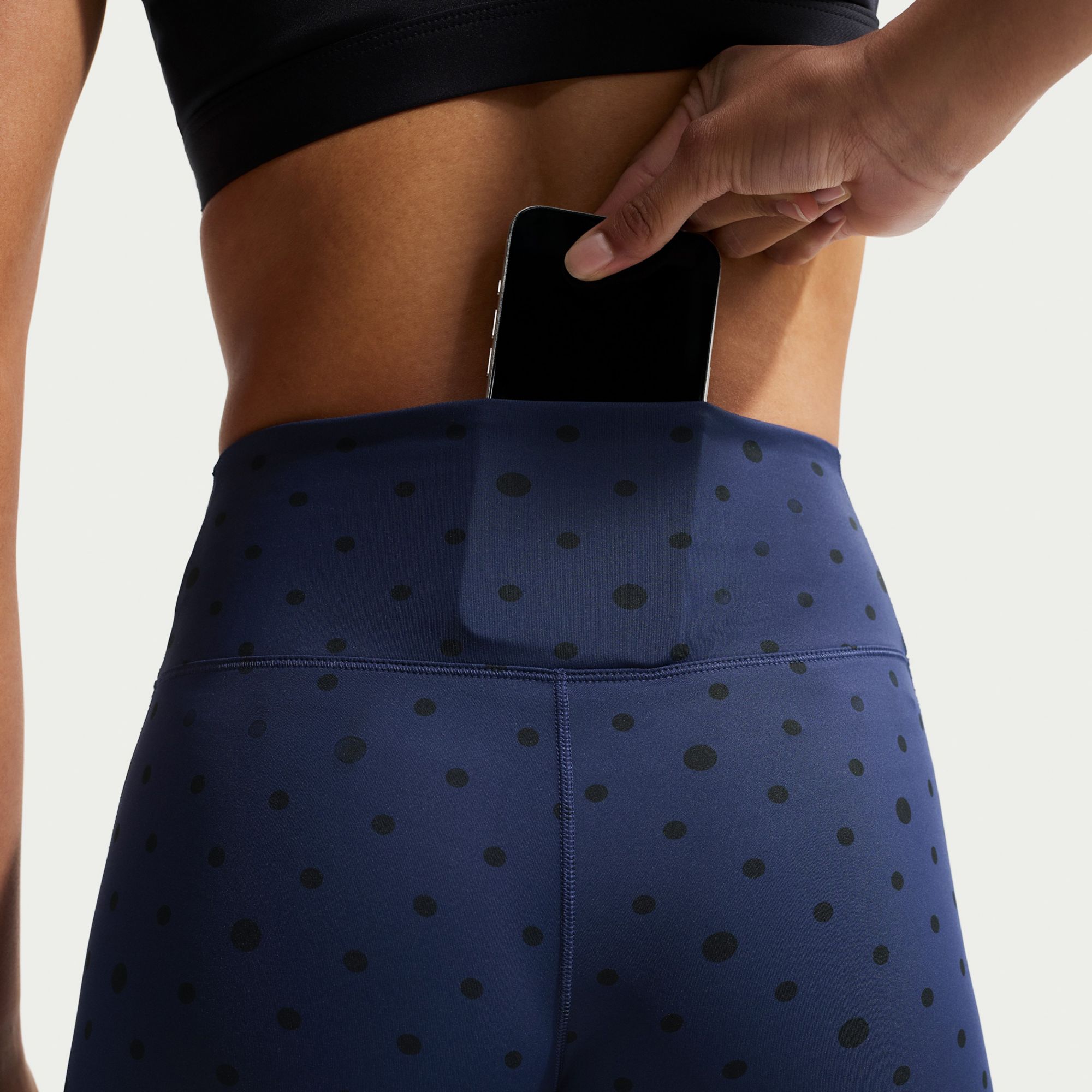 Nike Women's One High-Waisted Polka Dot 7/8 Printed Leggings product image