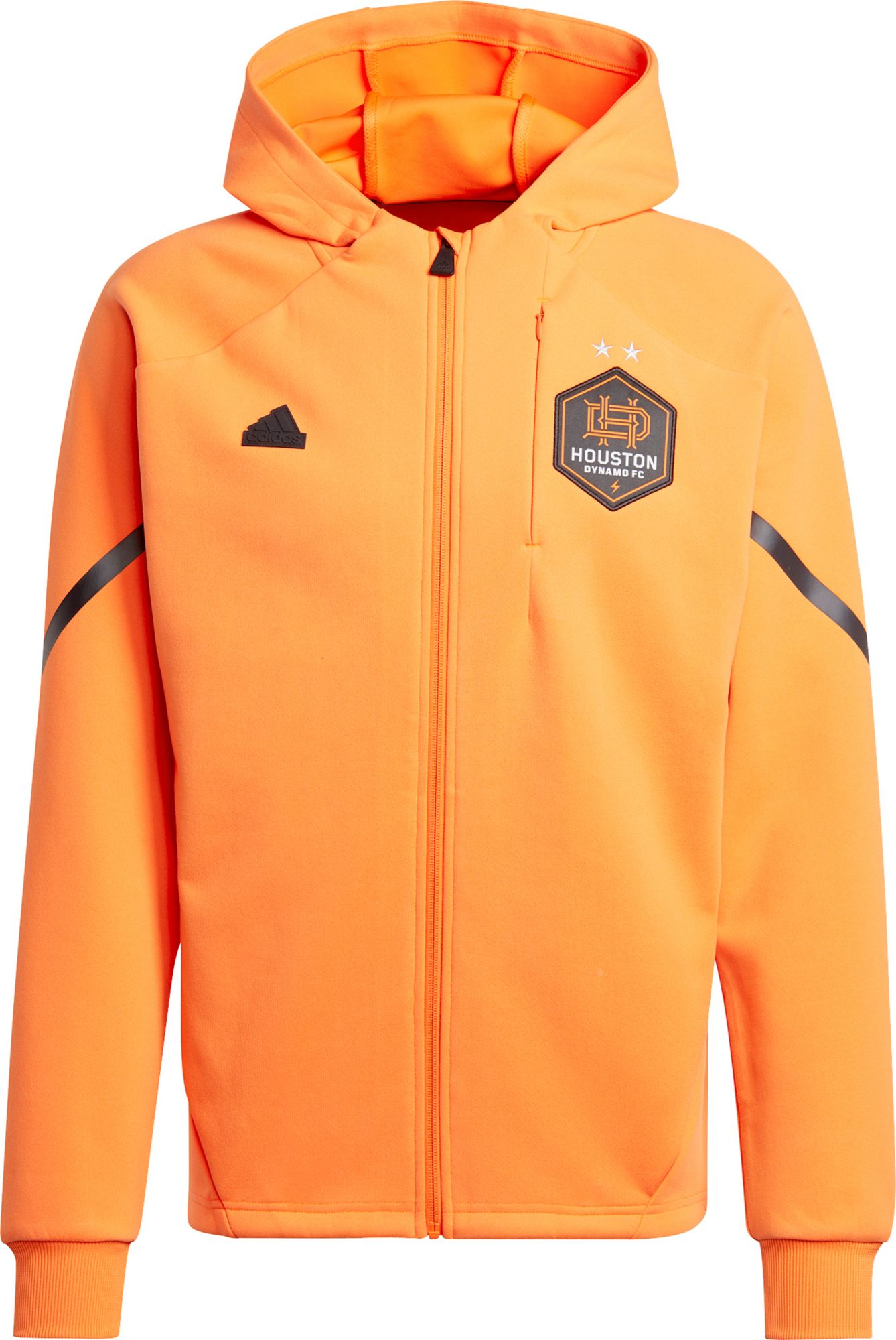 adidas Adult Houston Dynamo 2024 Orange Prematch Anthem Jacket product image