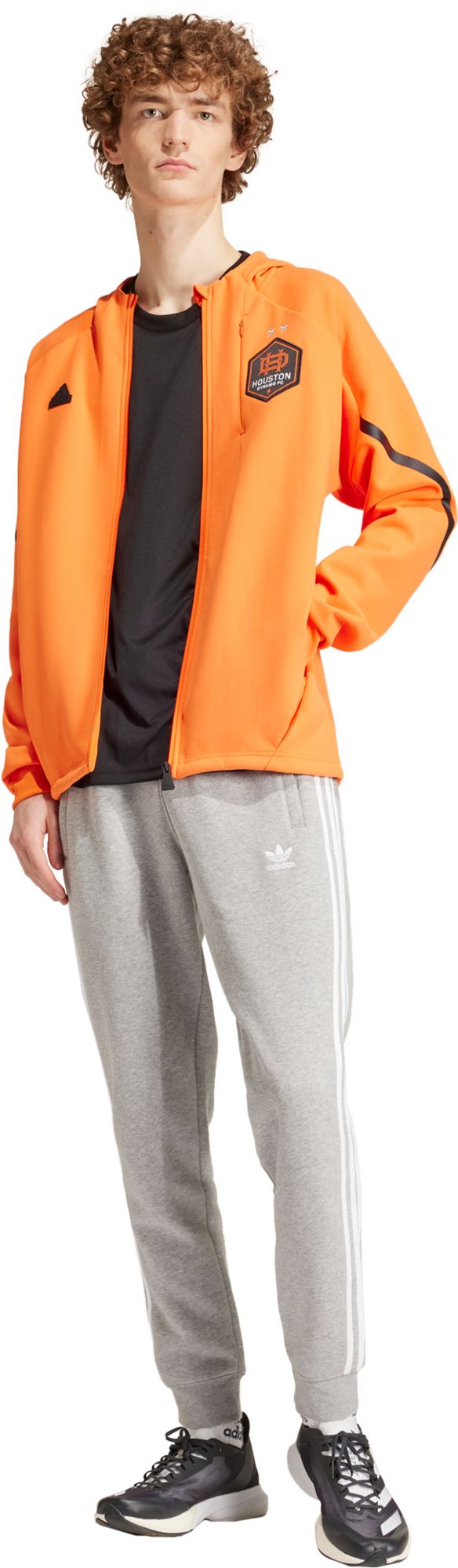 adidas Adult Houston Dynamo 2024 Orange Prematch Anthem Jacket product image