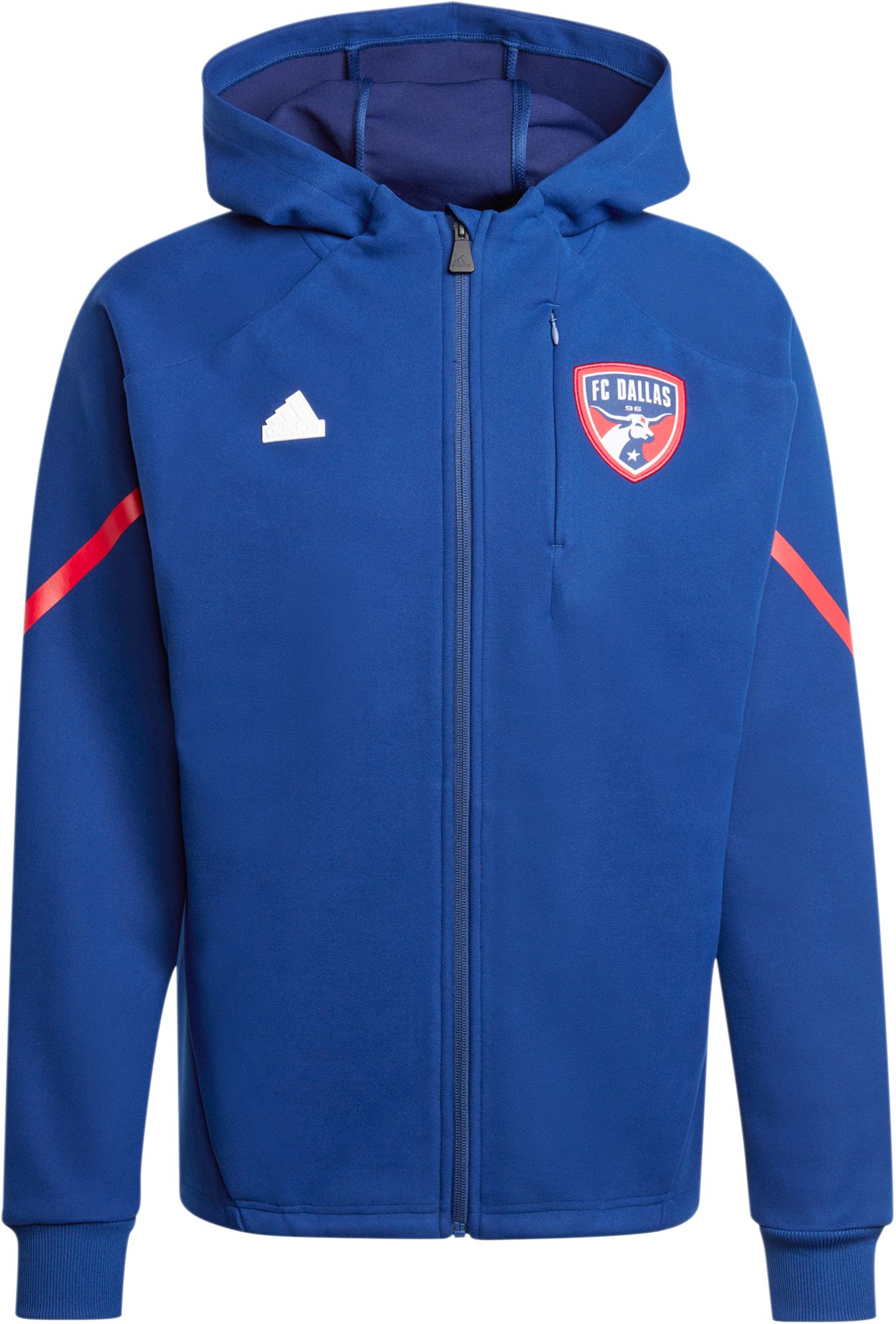 adidas Adult FC Dallas 2024 Navy Prematch Anthem Jacket