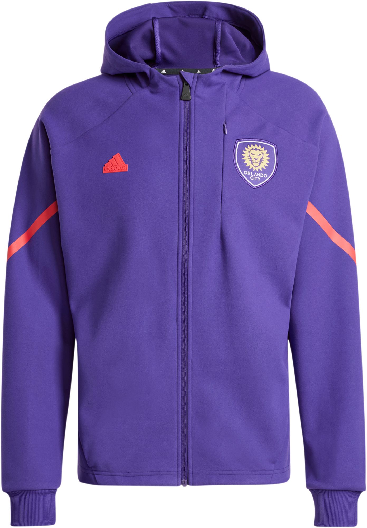 adidas Adult Orlando City 2024 Purple Prematch Anthem Jacket