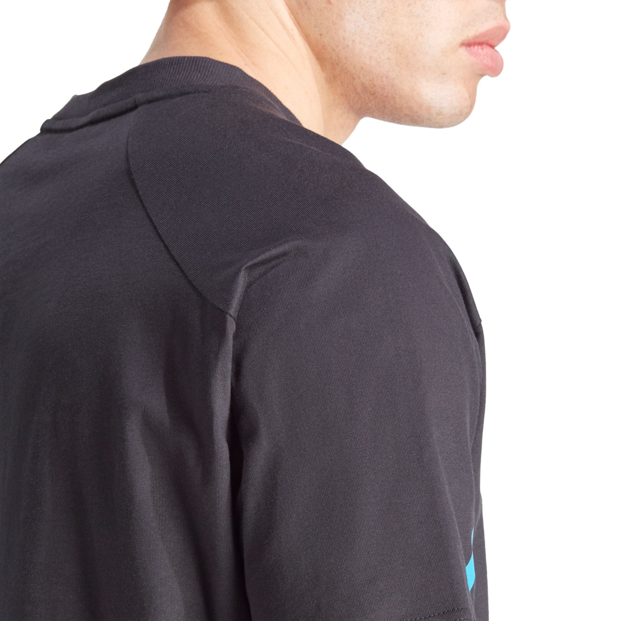 adidas Adult Charlotte FC 2024 Travel Black T-Shirt product image