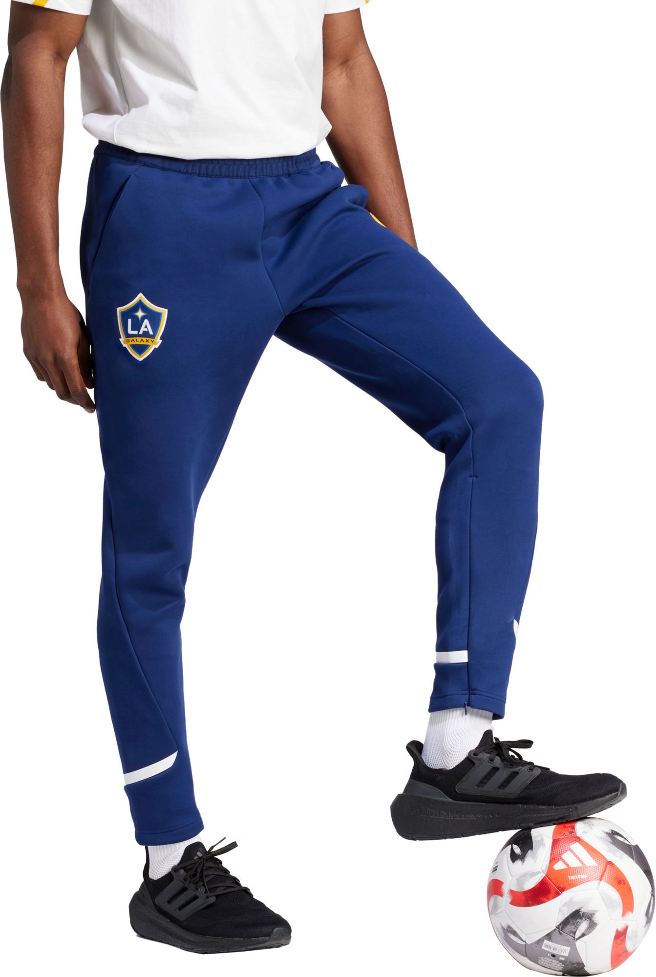 adidas Adult LA Galaxy 2024 Travel Navy Pants product image