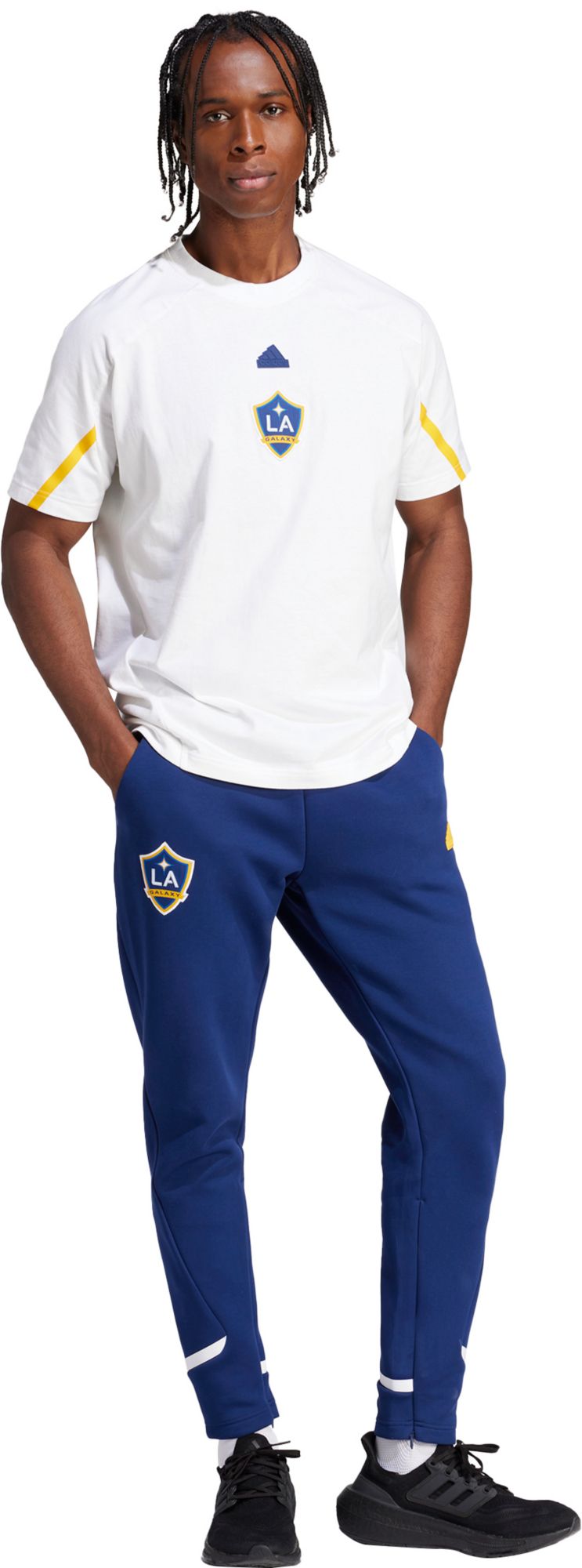 adidas Adult LA Galaxy 2024 Travel Navy Pants product image