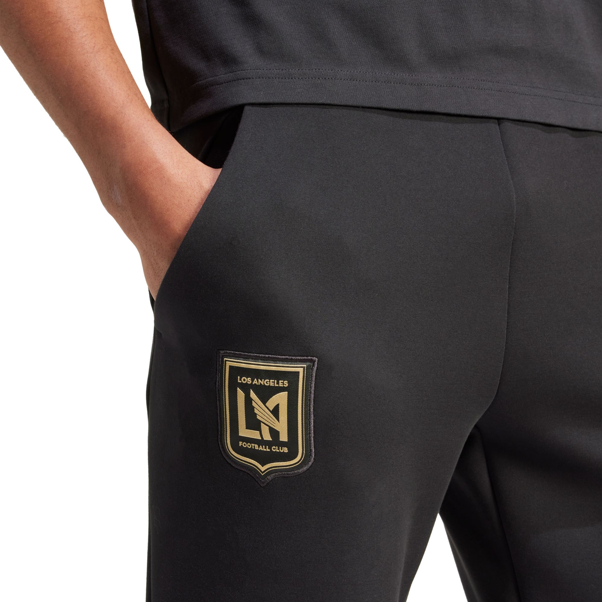 adidas Adult Los Angeles FC 2024 Travel Black Pants product image