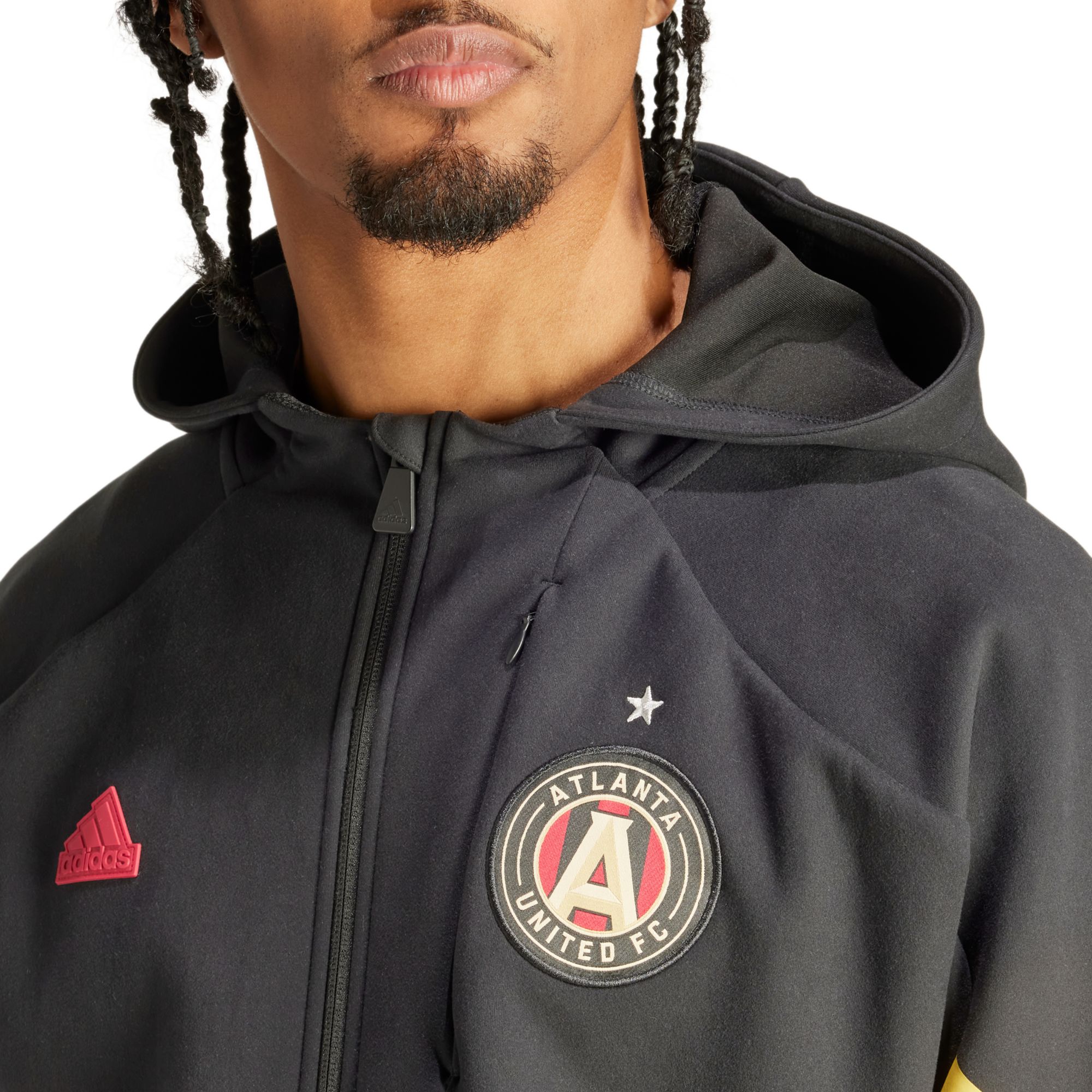 adidas Adult Atlanta United 2024 Black Prematch Anthem Jacket product image