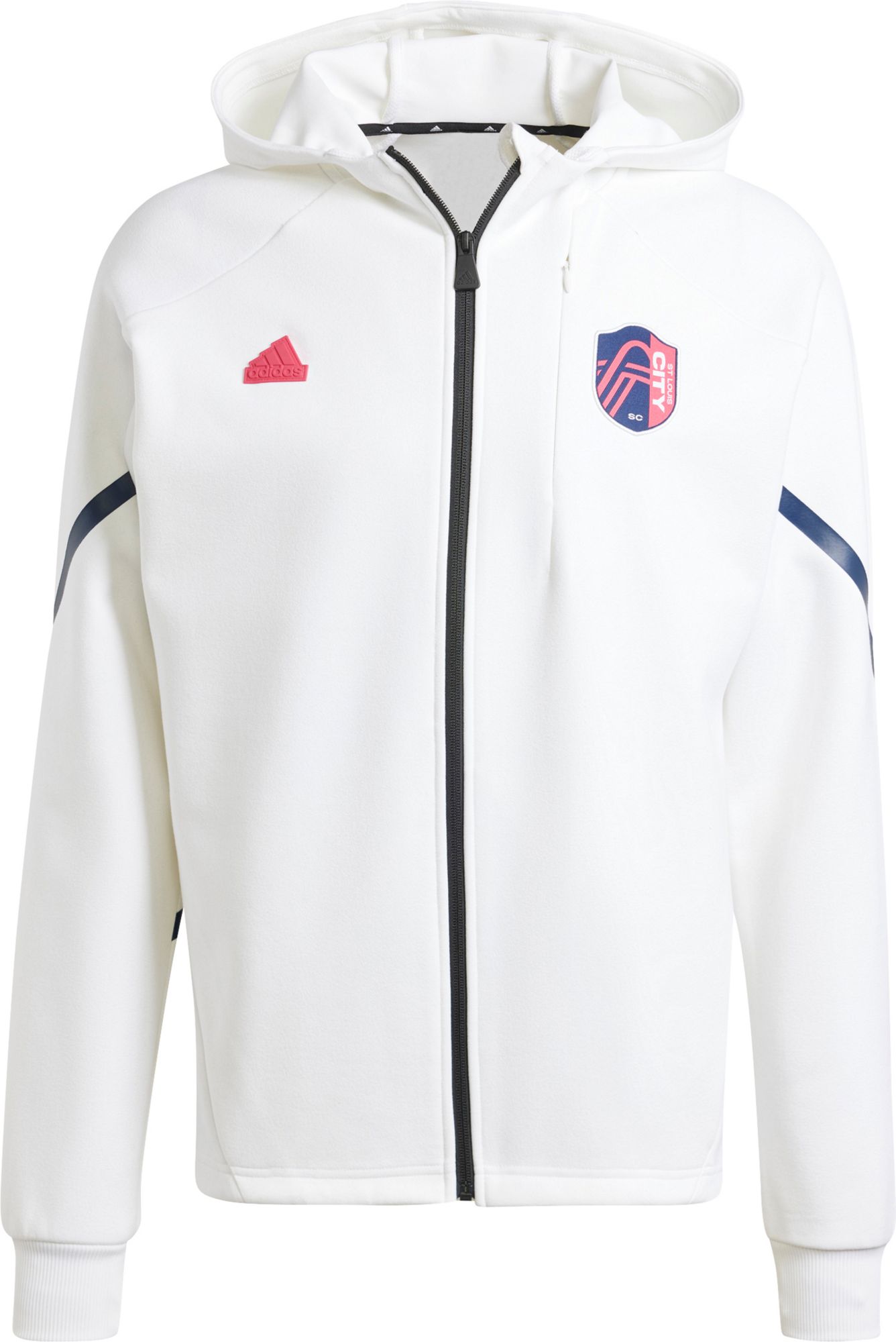 adidas Adult St. Louis City SC 2024 White Prematch Anthem Jacket