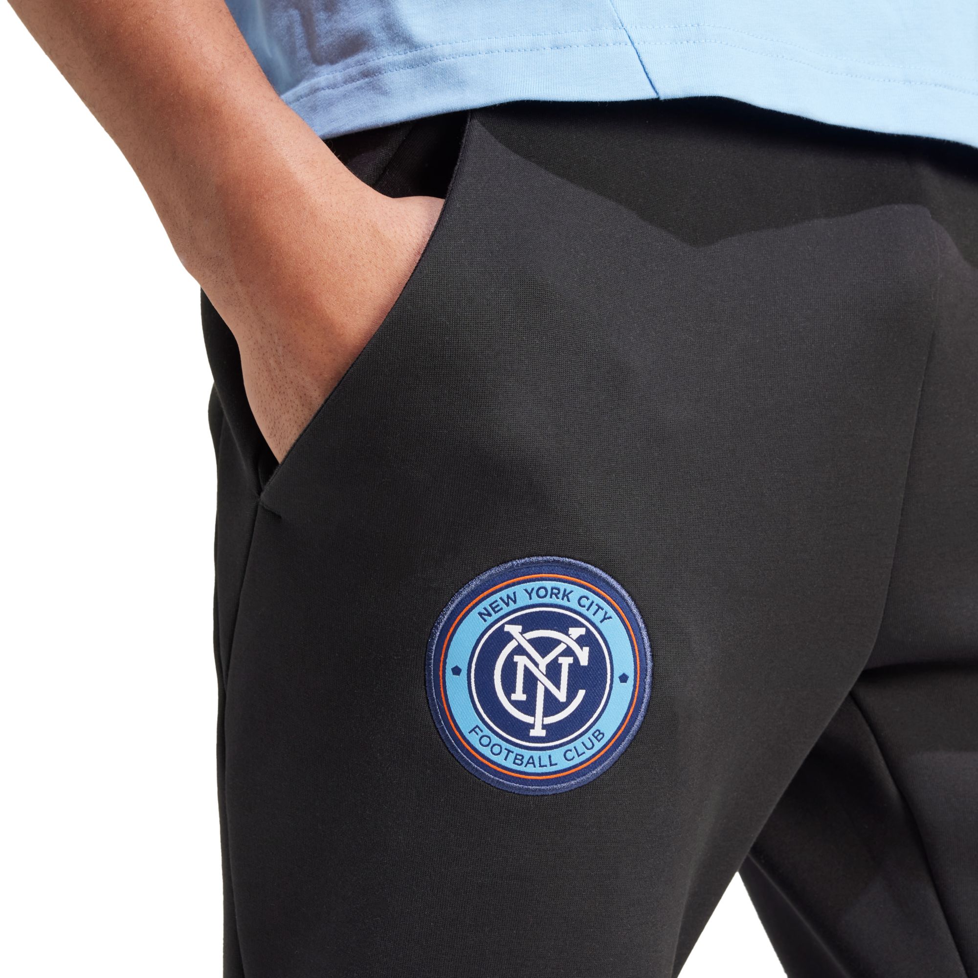 adidas Adult New York City FC 2024 Travel Black Pants