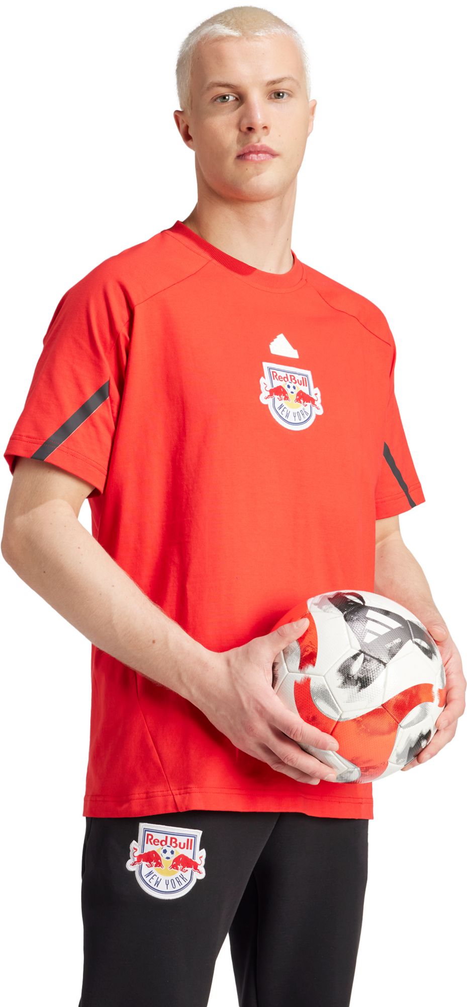 adidas Adult New York Red Bulls 2024 Travel Bright Red T-Shirt product image