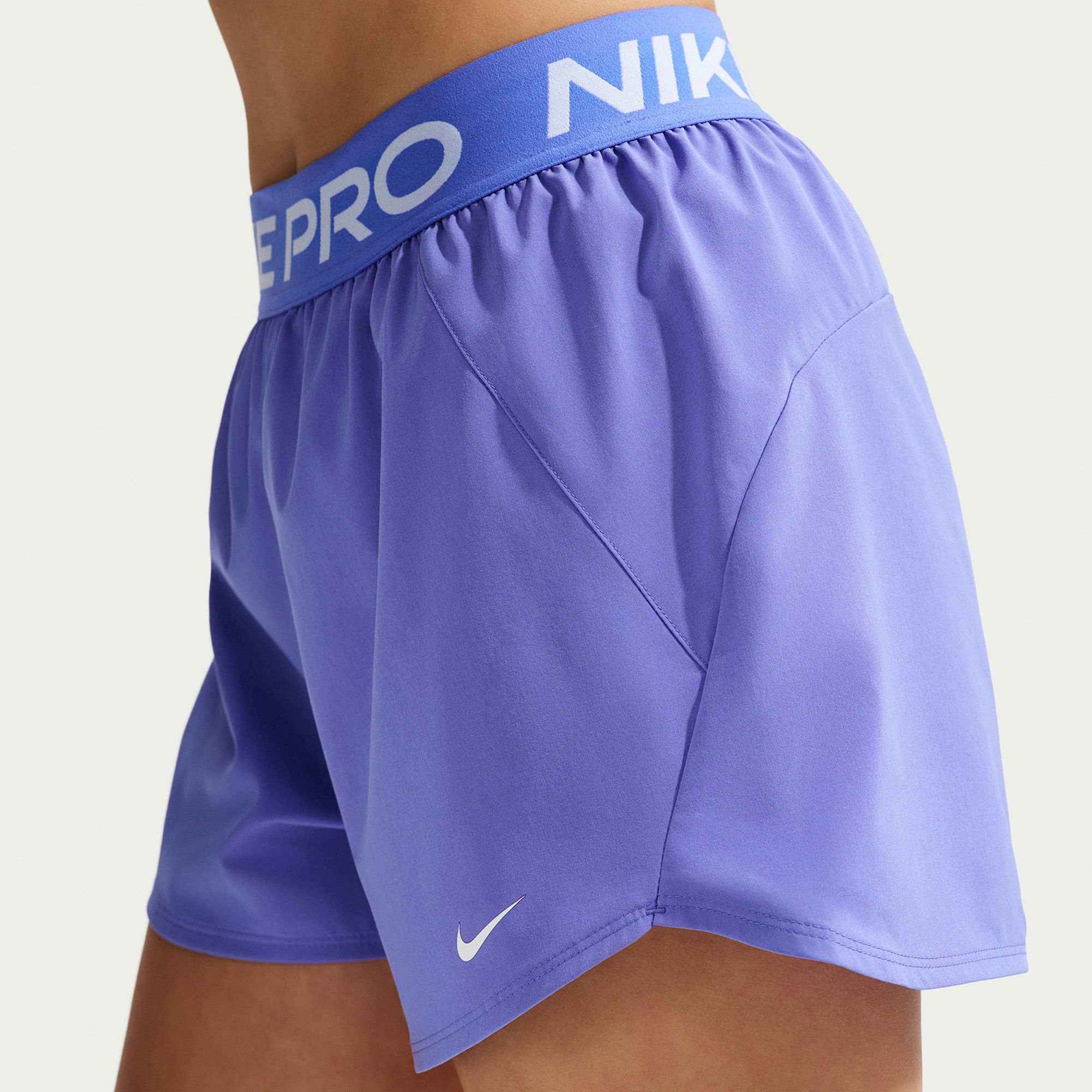 Nike Women's Pro Dri-FIT Mid-Rise Brief-Lined 3" Woven Shorts product image