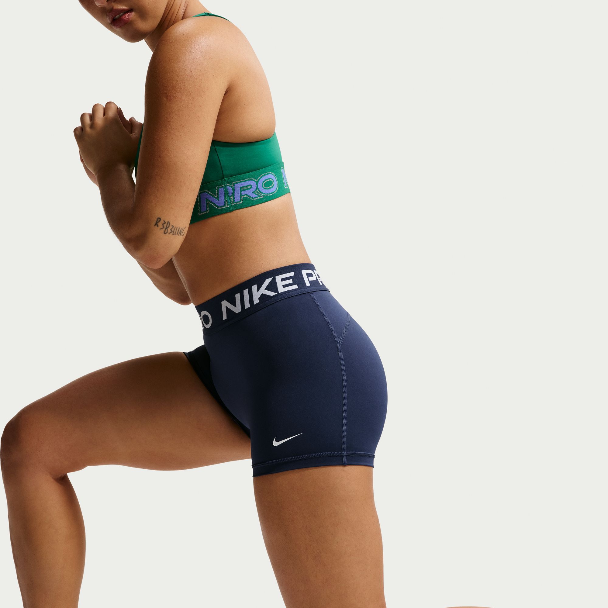 Nike Women's Pro Mid-Rise 3" Bike Shorts With No Front Seam product image