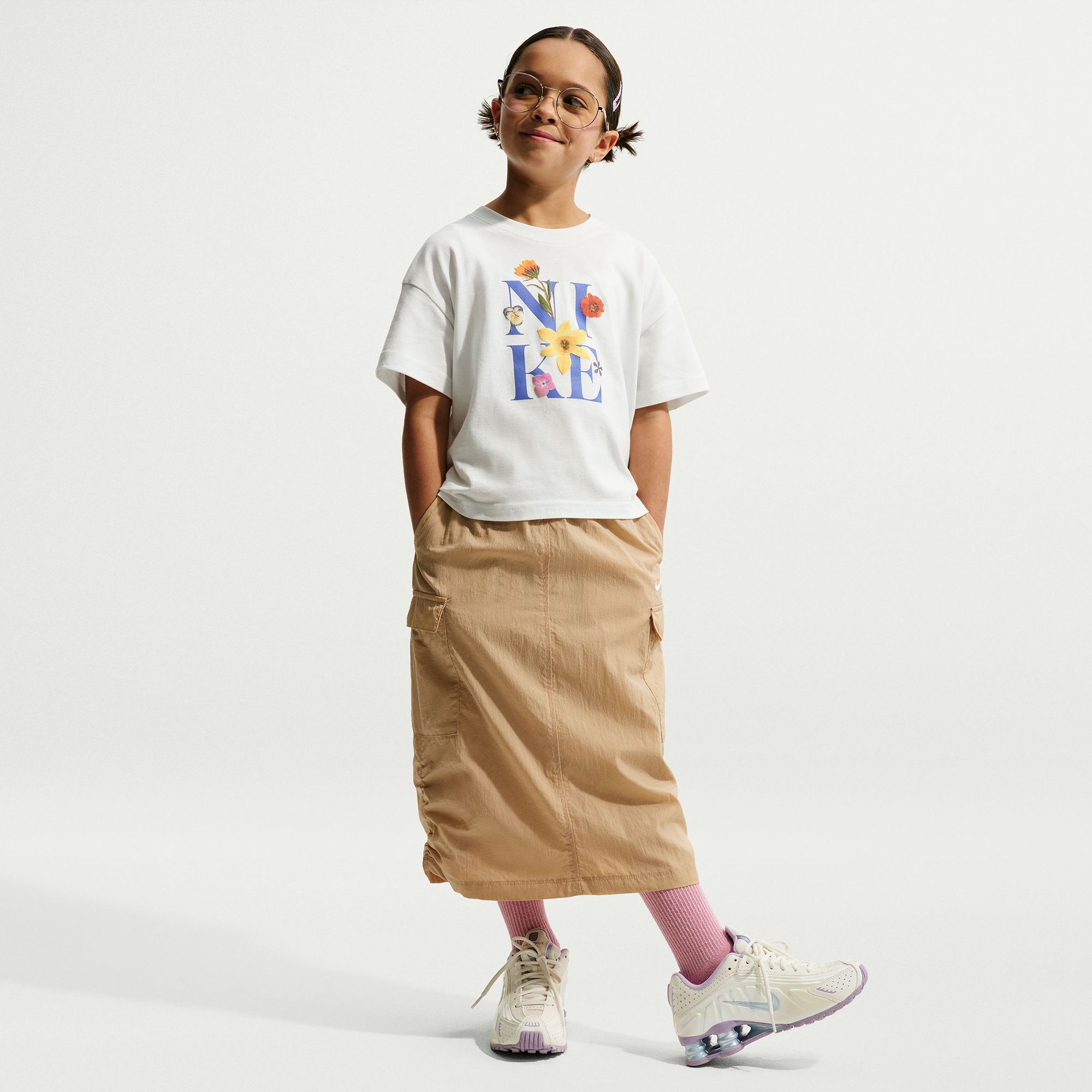 Nike Girls' Sportswear Boxy Spring Graphic T-Shirt product image