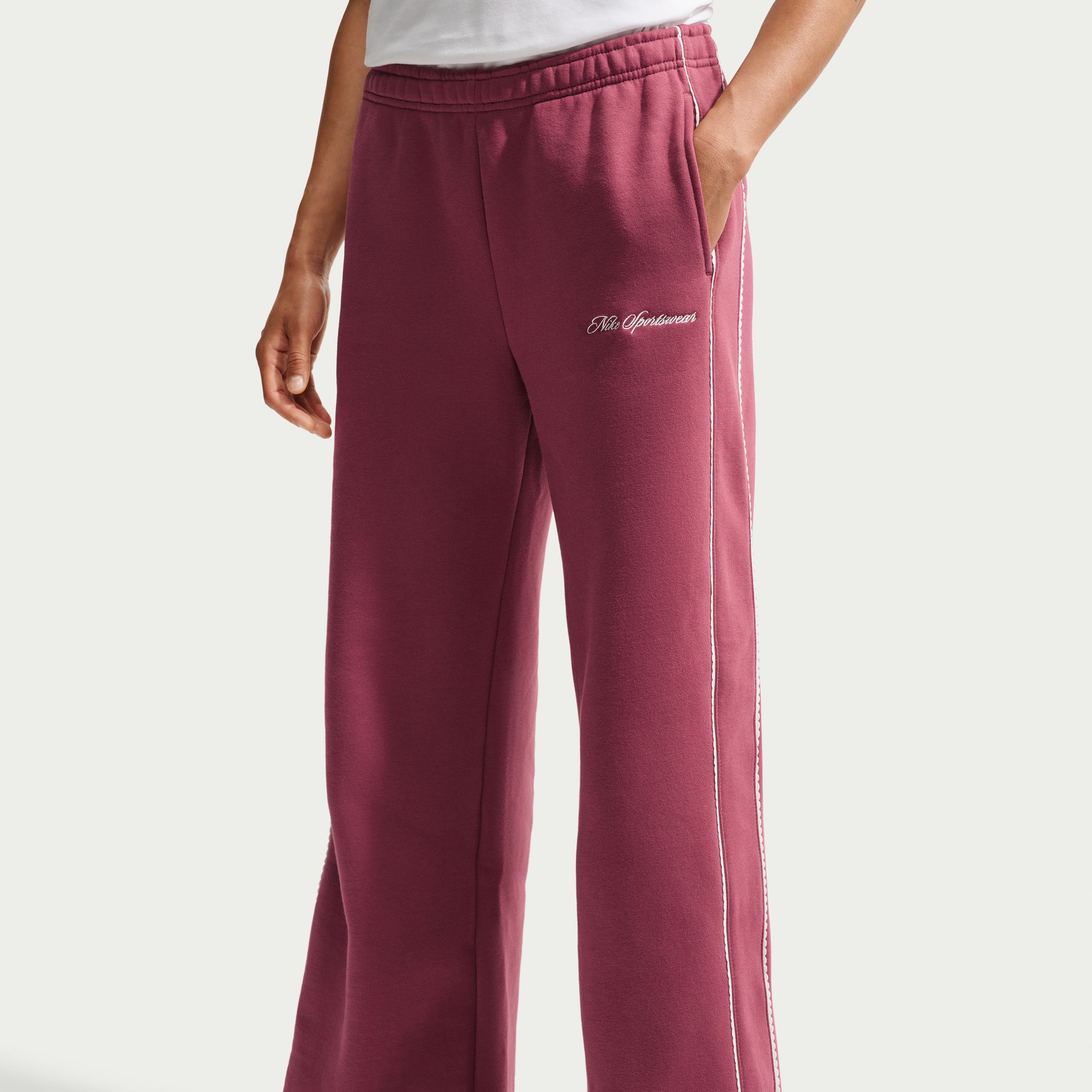 Nike Women's Studio Fleece Medium Weight "Graphic Pack" Wide-Leg Pants product image