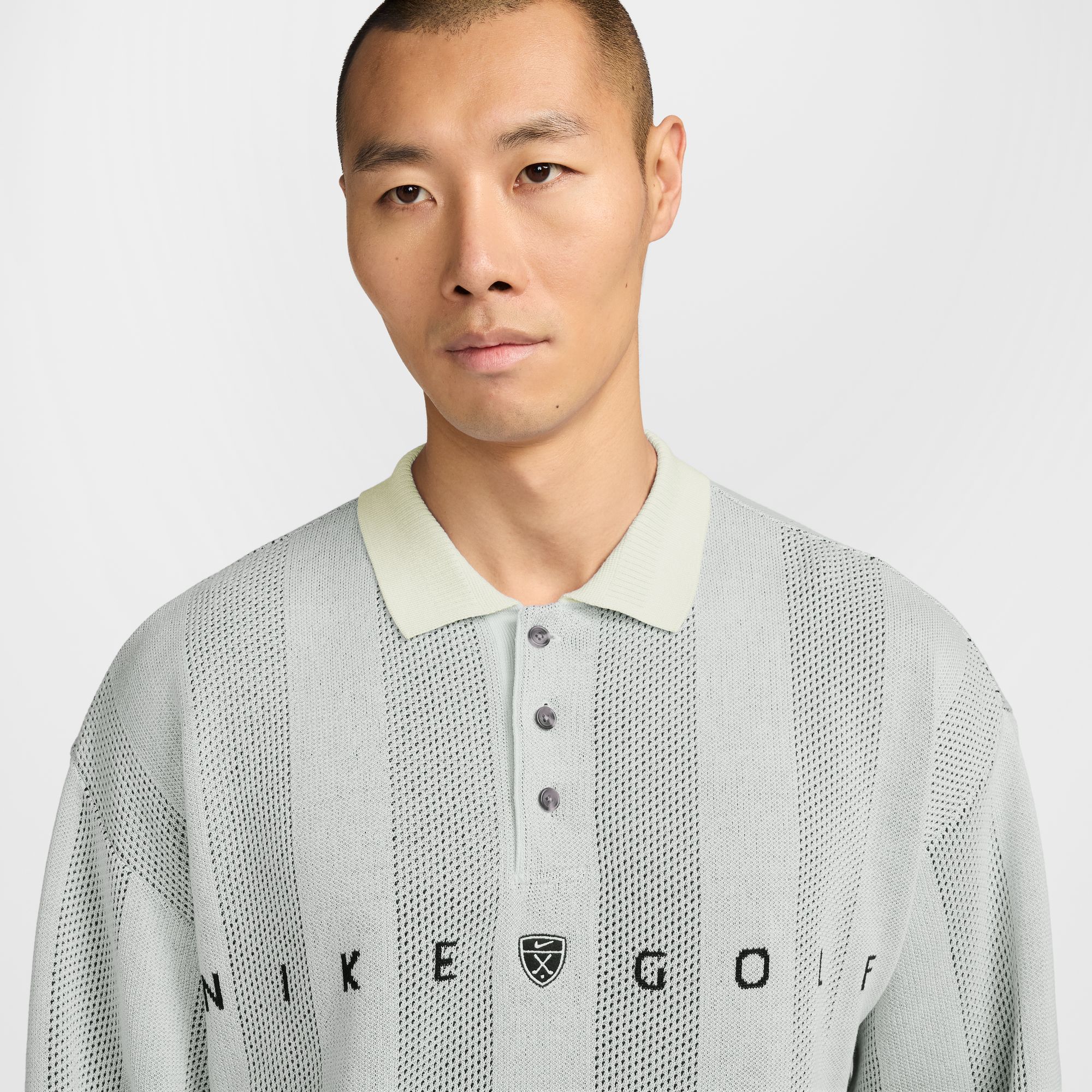 Nike Men's Fairway Fresh Loose Knit long Sleeve Golf Polo product image