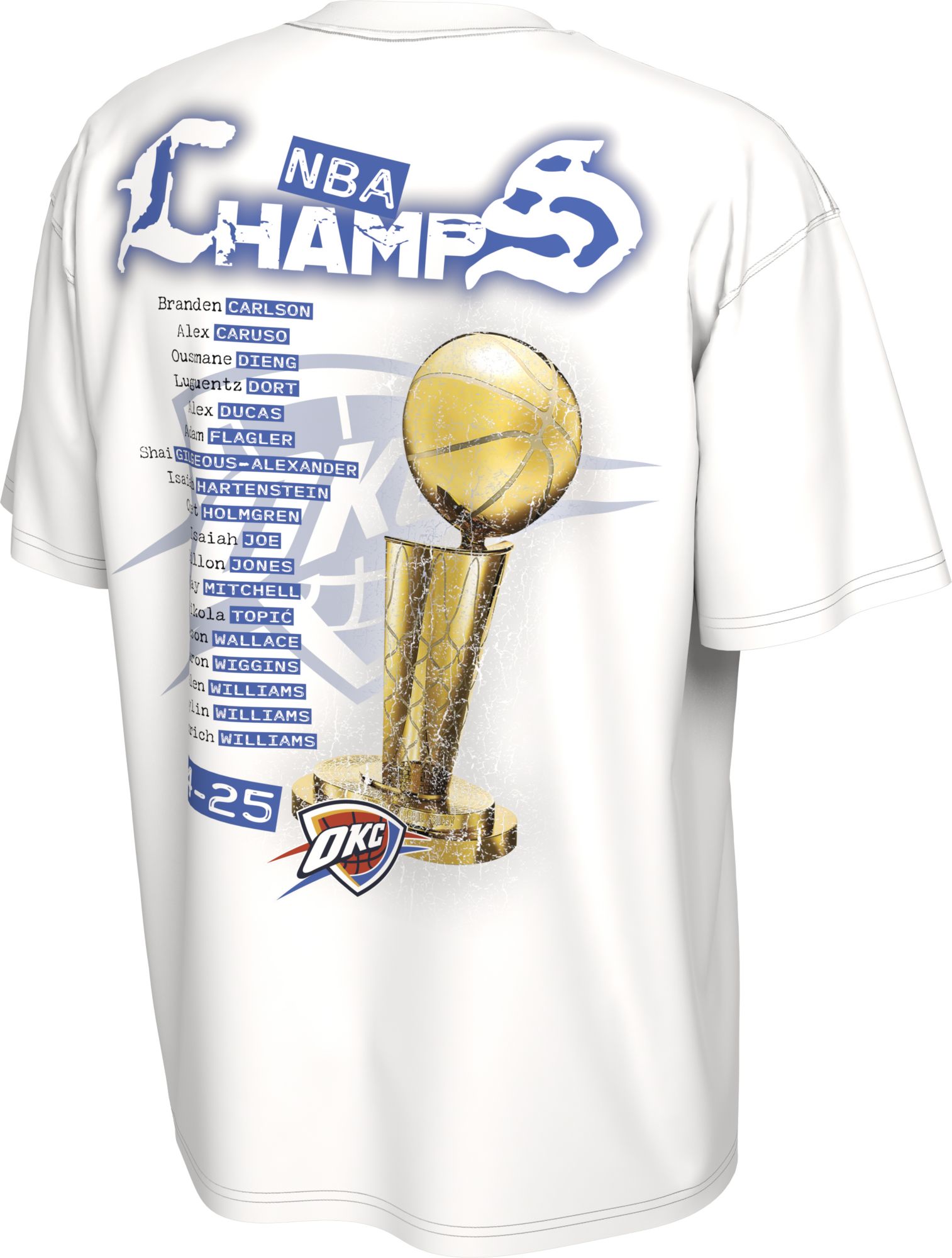 Nike Adult 2025 NBA Champions Oklahoma City Thunder Parade T-Shirt product image