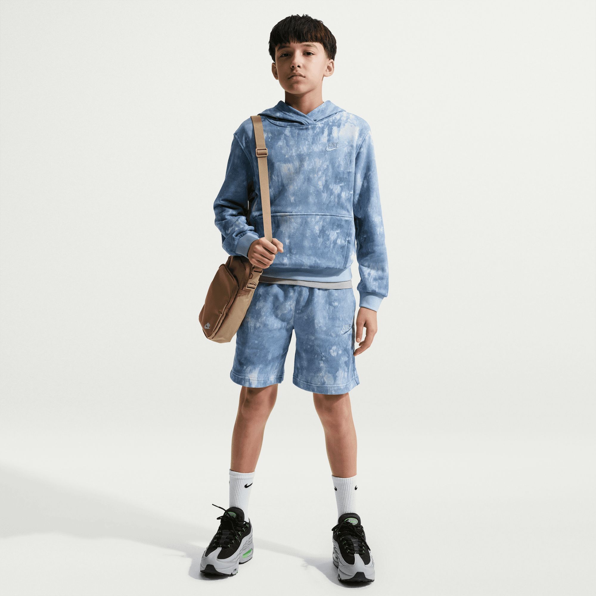 Nike Kids' Sportswear Club Fleece Wash Printed Hoodie product image