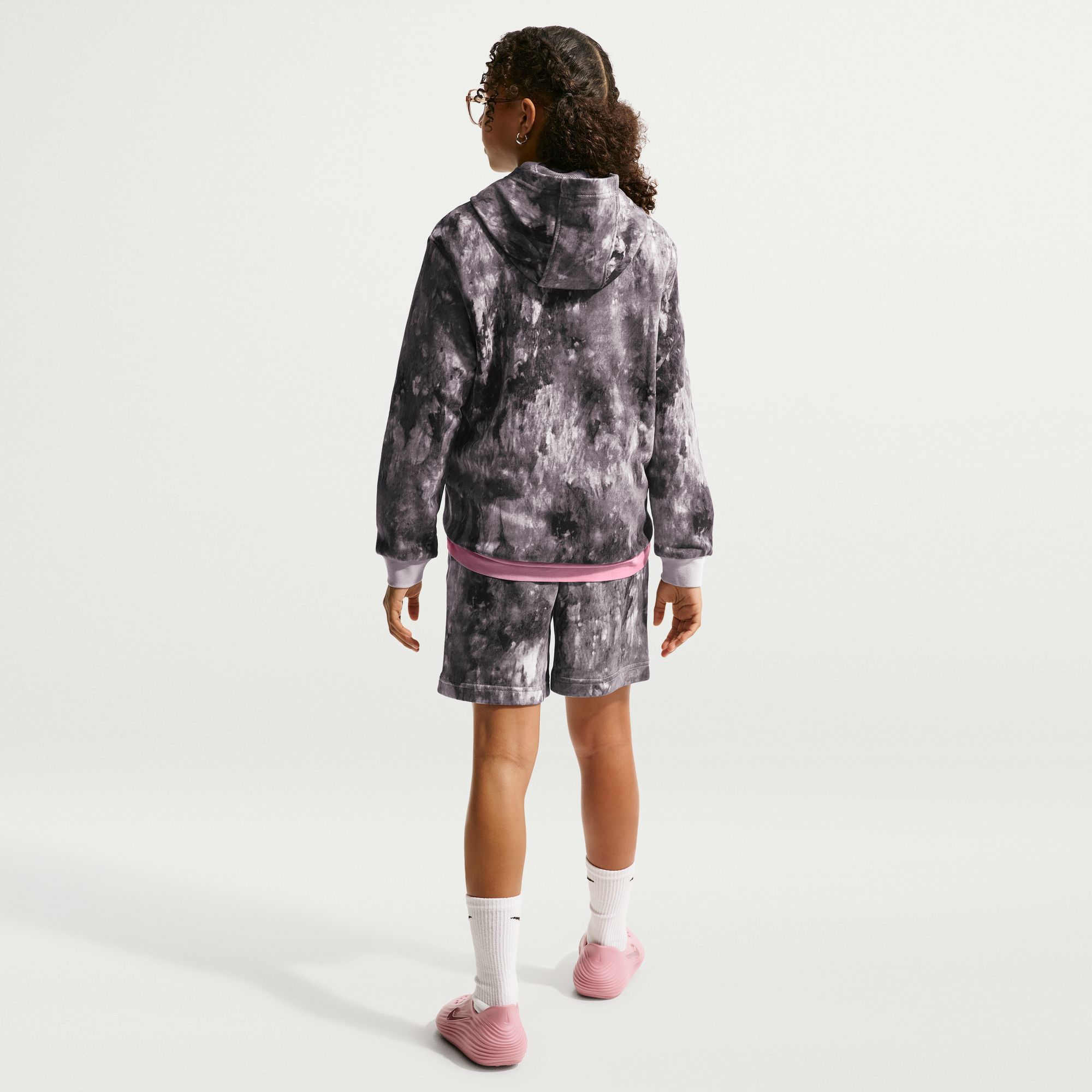 Nike Kids' Sportswear Club Fleece Wash Printed Hoodie product image