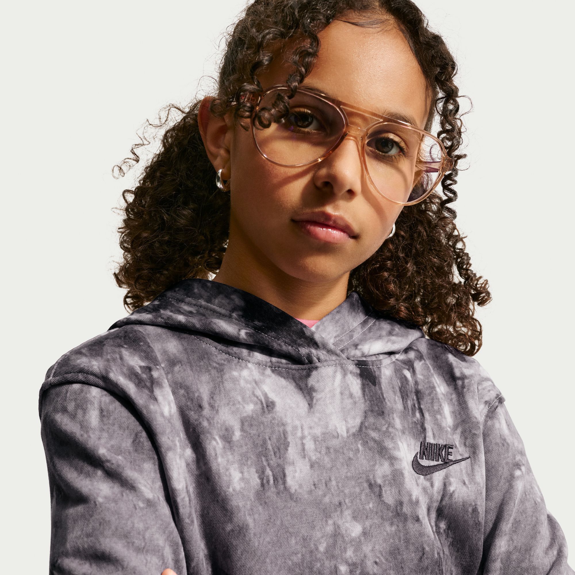 Nike Kids' Sportswear Club Fleece Wash Printed Hoodie product image