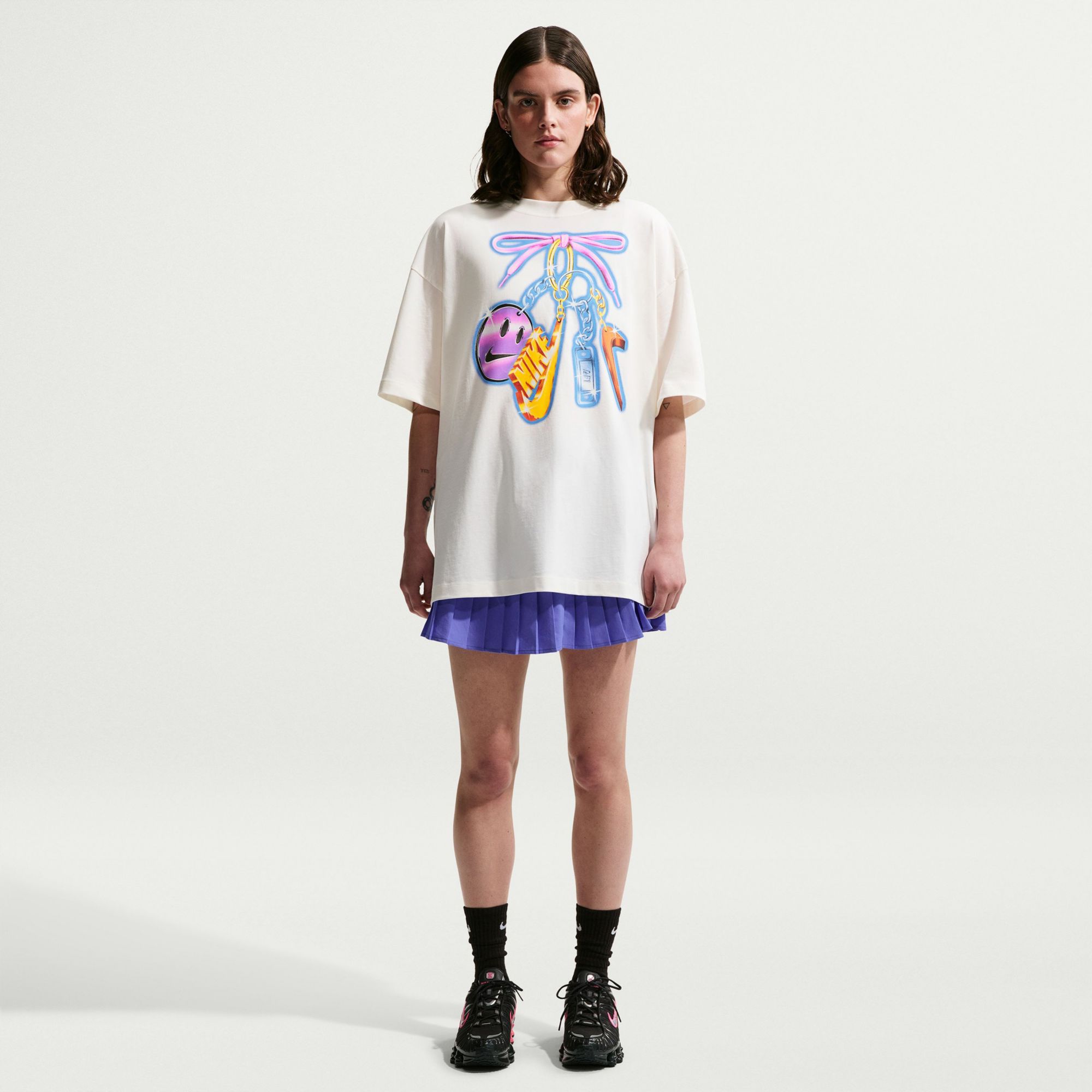Nike Women's Sportswear Classic Oversized Keychain Graphic T-Shirt product image