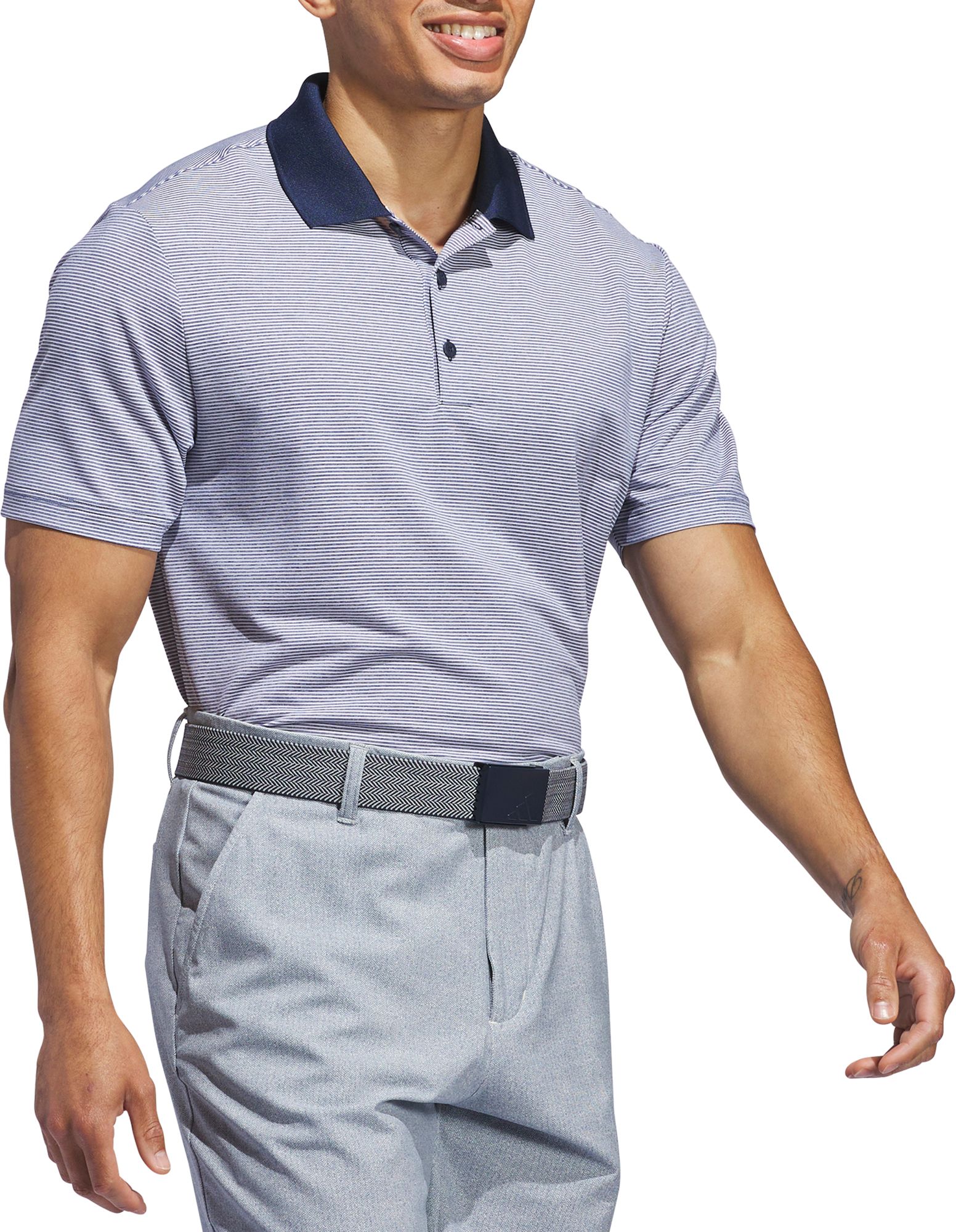 adidas Men's Ultimate365 Ottoman Stripe Golf Polo product image