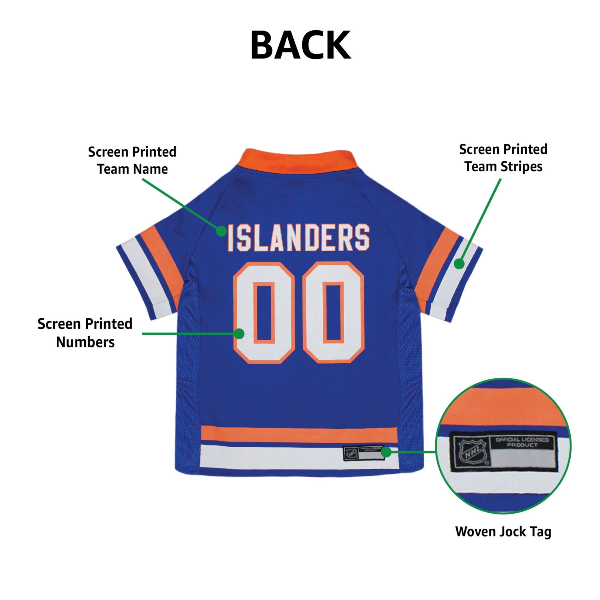 Pets First NHL New York Islanders Pet Jersey product image