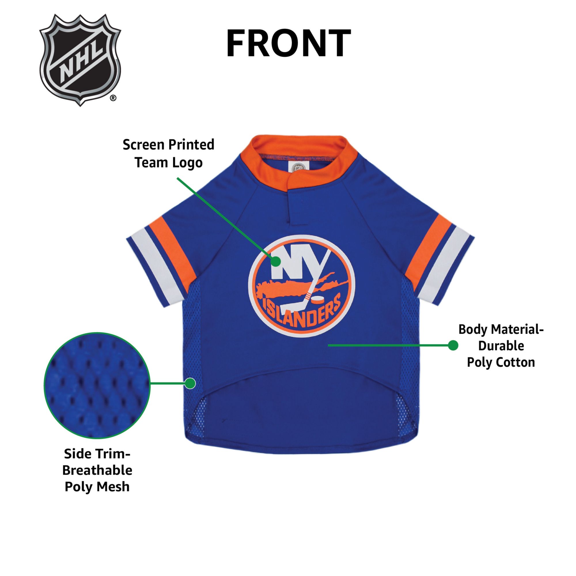 Pets First NHL New York Islanders Pet Jersey product image