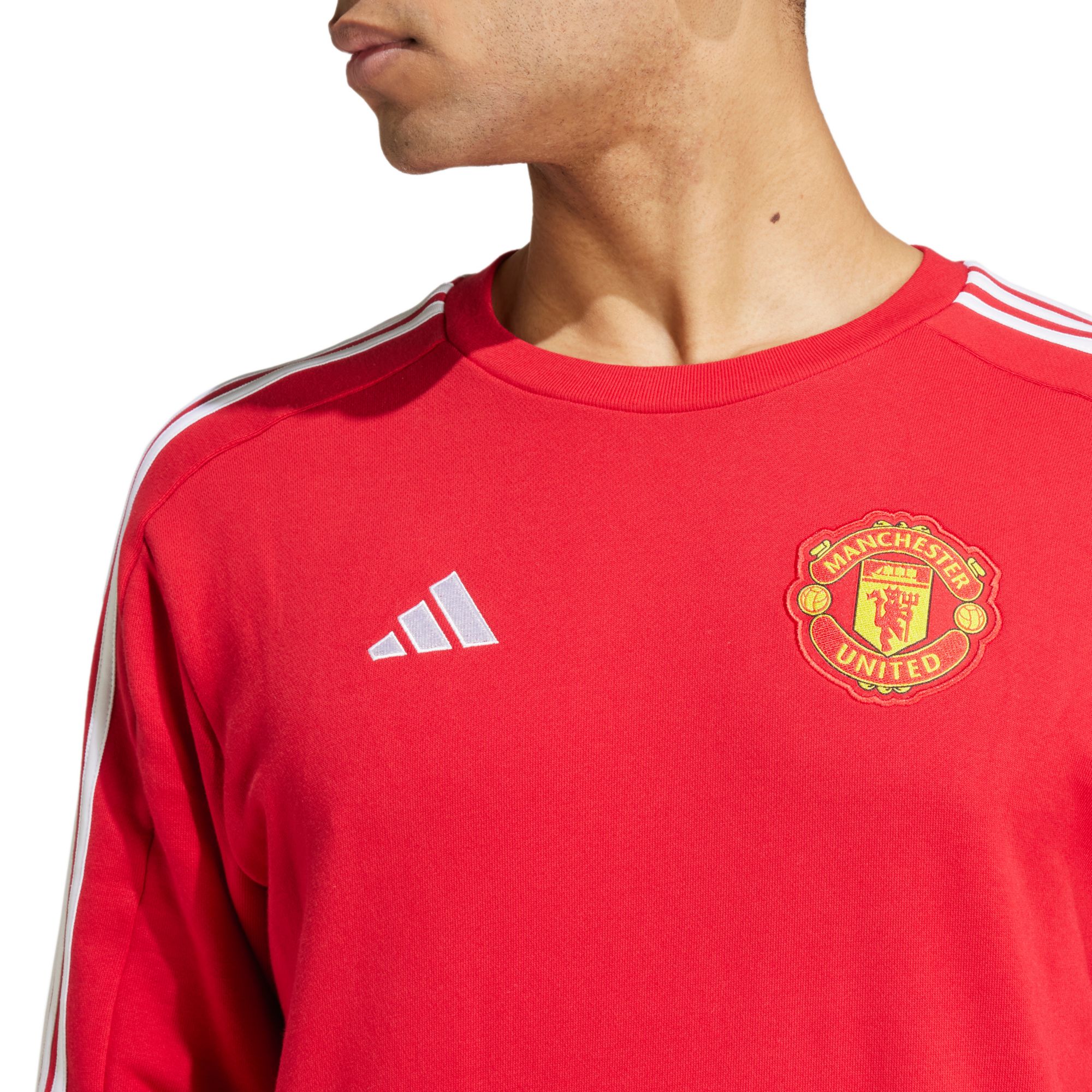 adidas Adult Manchester United 2024 DNA Red Crew Sweatshirt product image