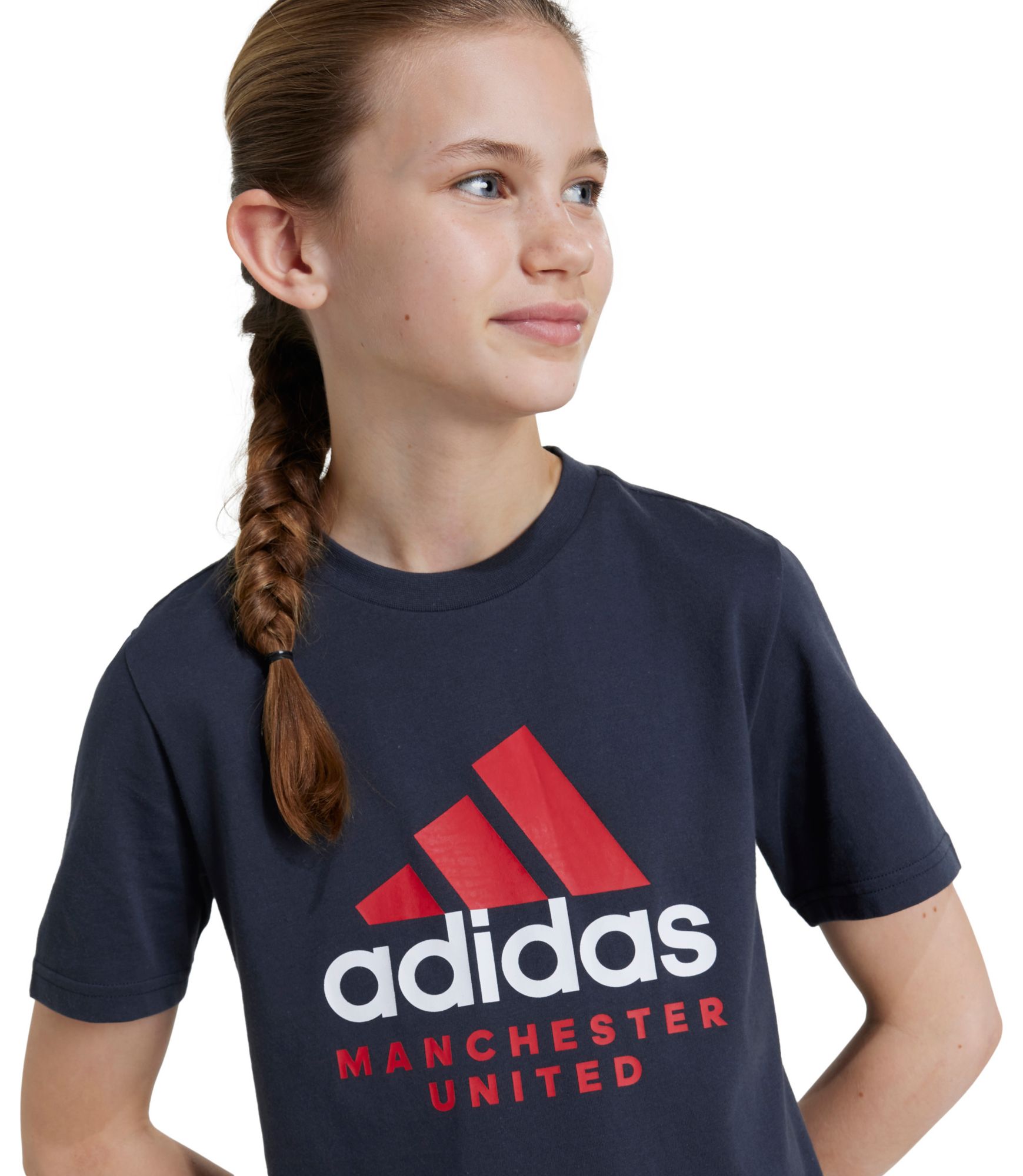 adidas Youth Manchester United 2024 DNA Grey T-Shirt product image