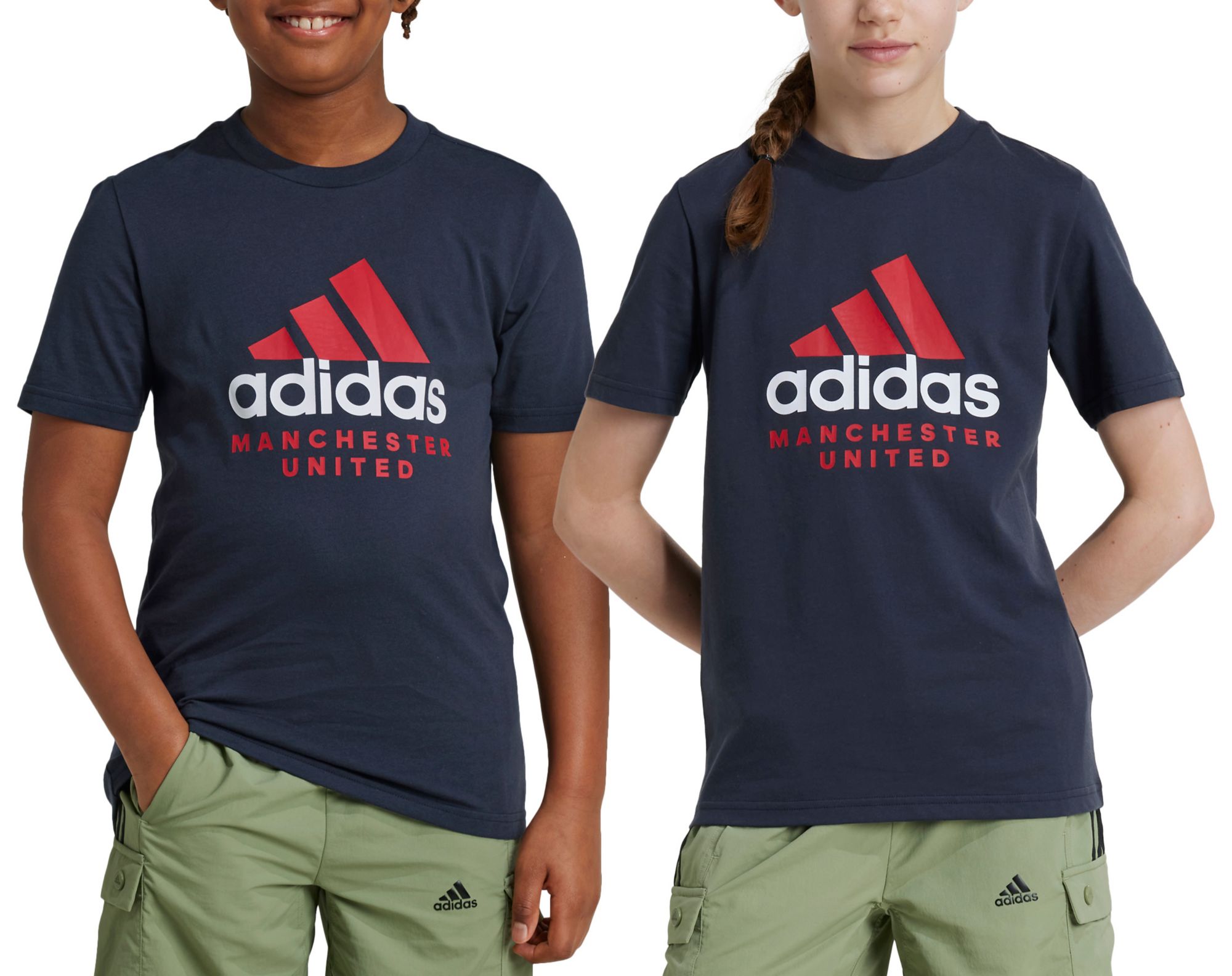 adidas Youth Manchester United 2024 DNA Grey T-Shirt product image