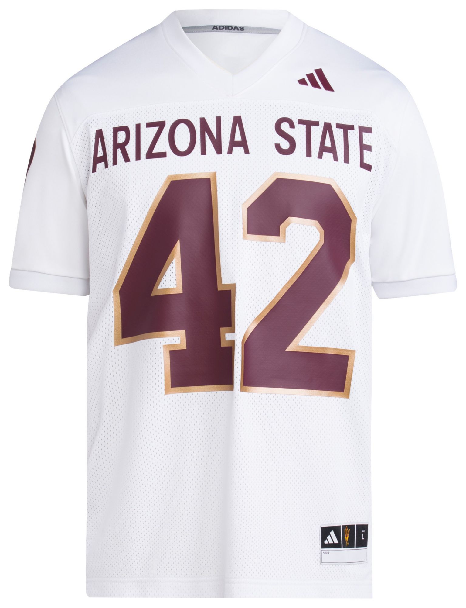 adidas Men's Arizona State Sun Devils Pat Tillman #42 White Replica Football Jersey product image