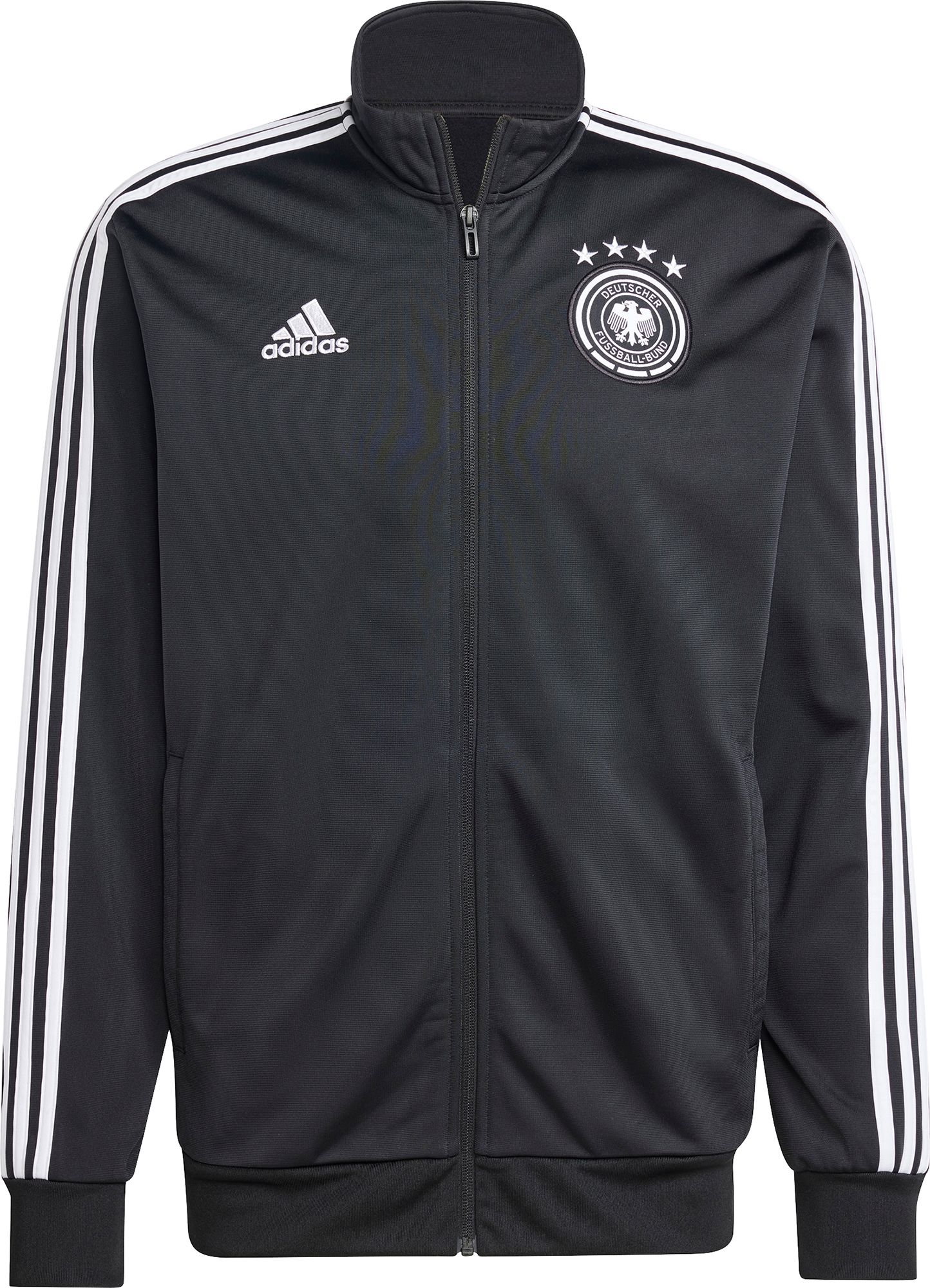 adidas Adult Germany 2024 DNA Black Long Sleeve Shirt